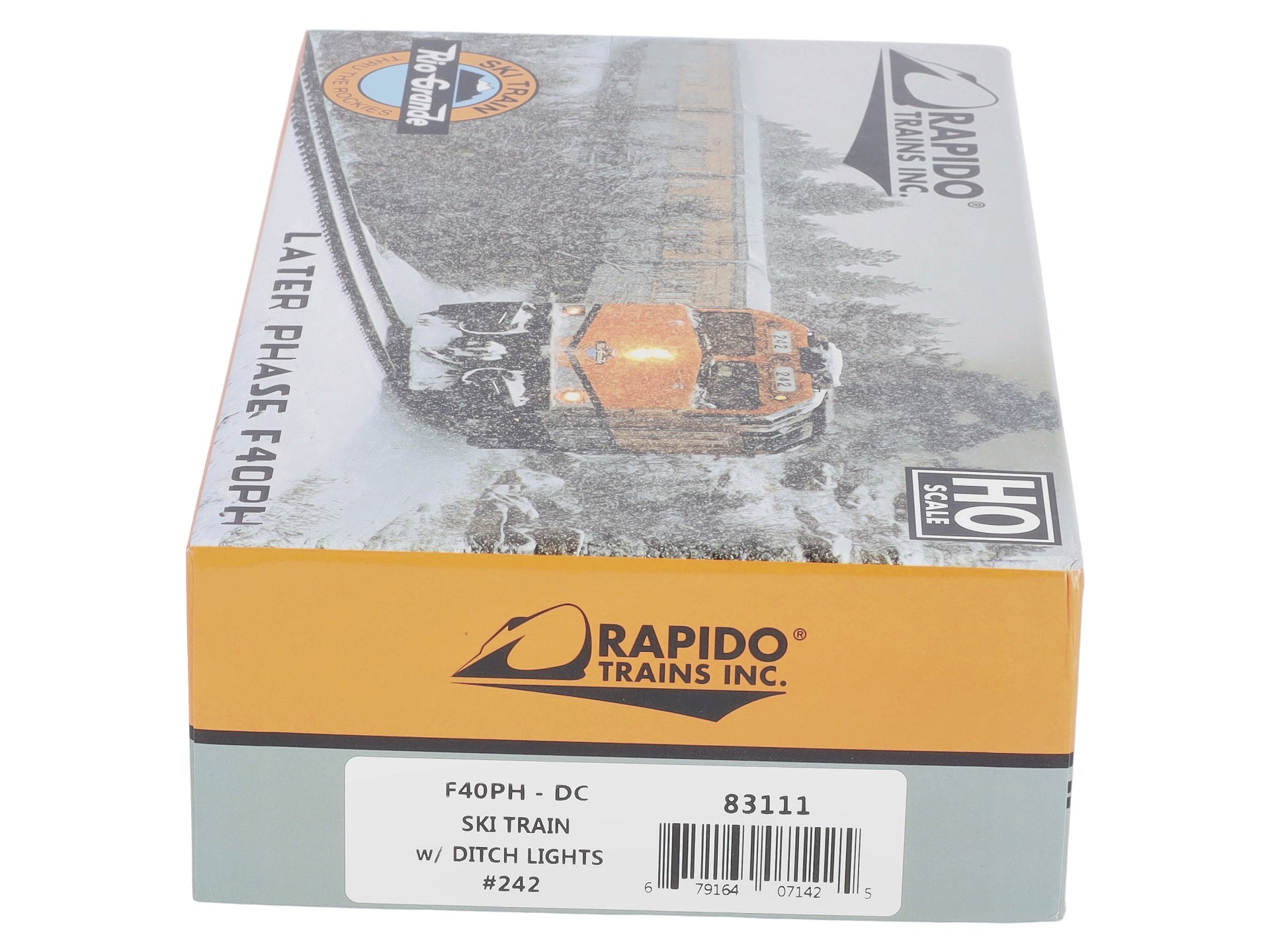 Rapido Trains 083111 HO Rio Grande F40PH Diesel Locomotive w/Ditchlights #242