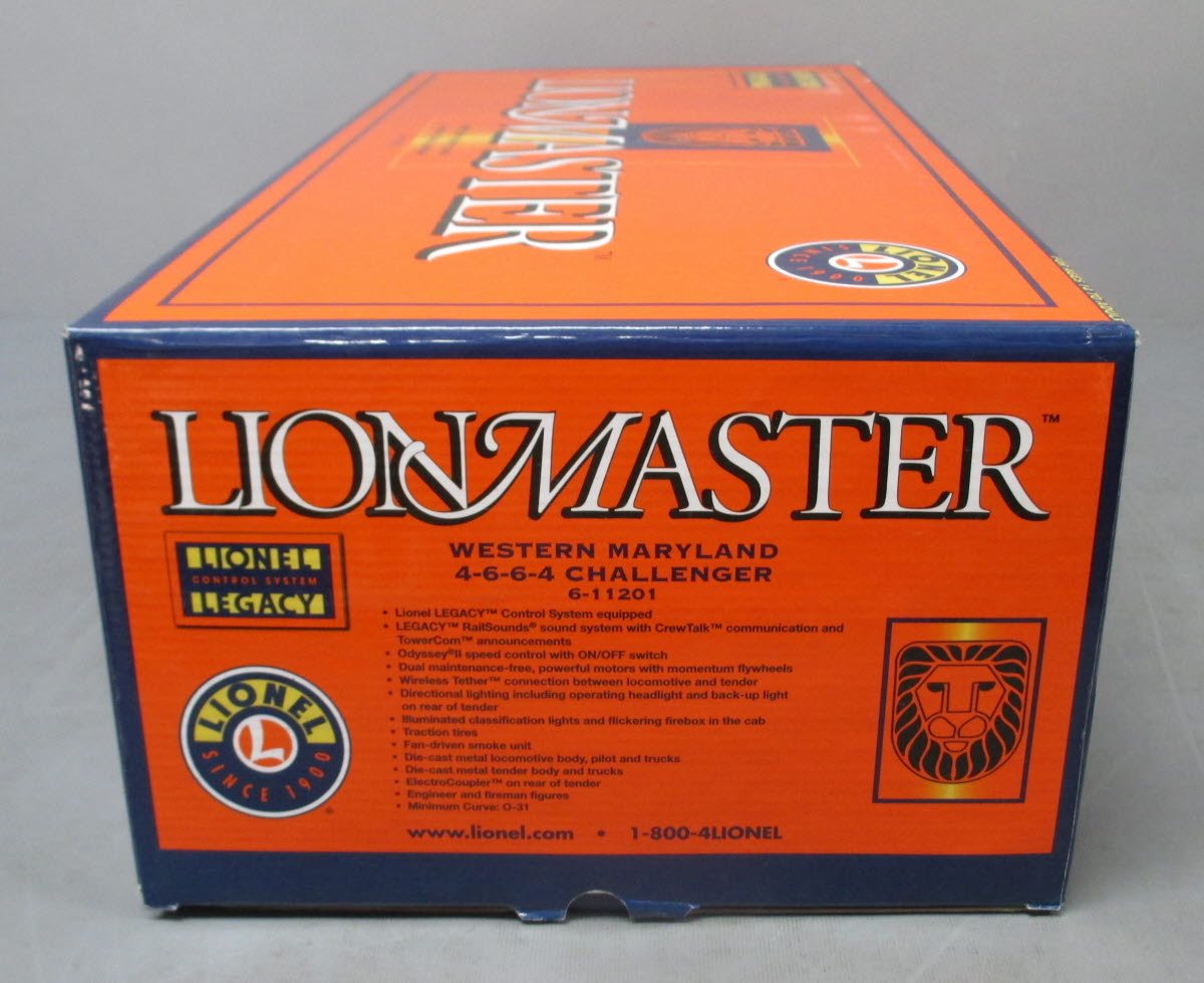 Lionel 6-11201 O Gauge WM 4-6-6-4 Challenger Steam Locomotive & Tender #1204