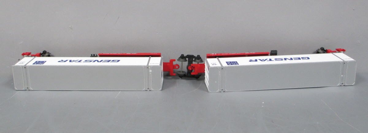MTH 20-95088 O FEC Spine Car Set with 2 48' Containers (Set of 2)