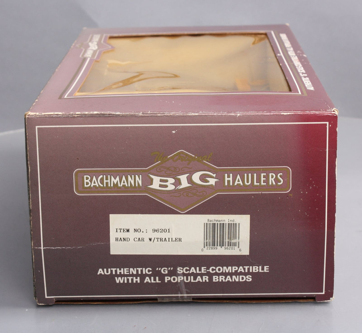 Bachmann 96201 G Scale Motorized Handcar w/Trailer