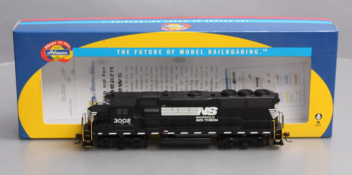 Athearn 89745 HO Norfolk Southern EMD GP40-2 Powered Diesel Locomotive #3002