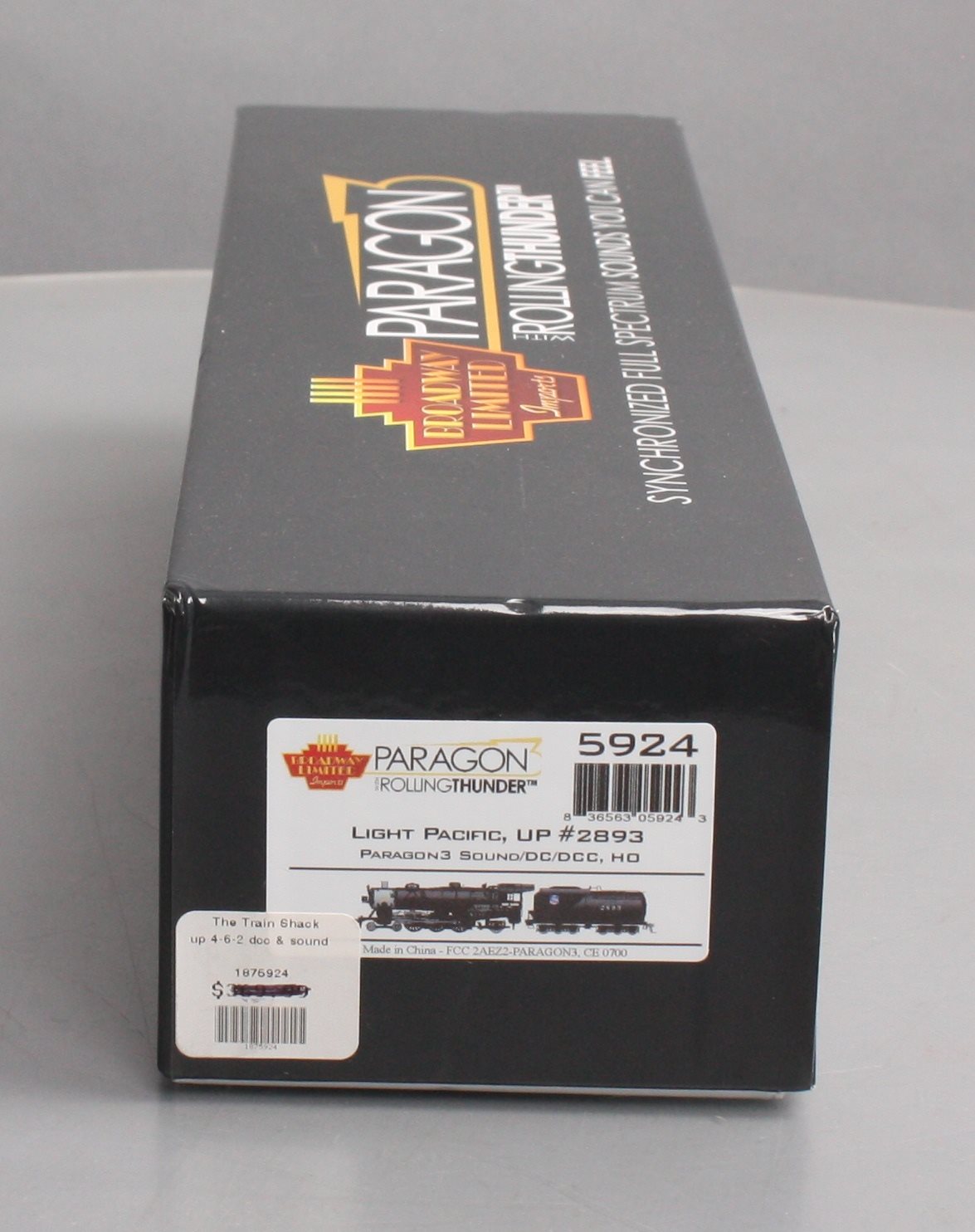 Broadway Limited 5924 HO Scale UP Steam Loco & Tender #2893 w/ DC/DCC/Sound