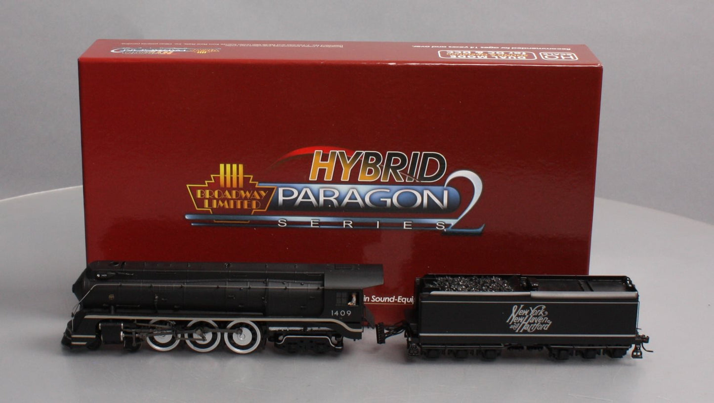 Broadway Limited 1627 HO Brass Hybrid New Haven I-5 Steam Loco  #1409 w DCC