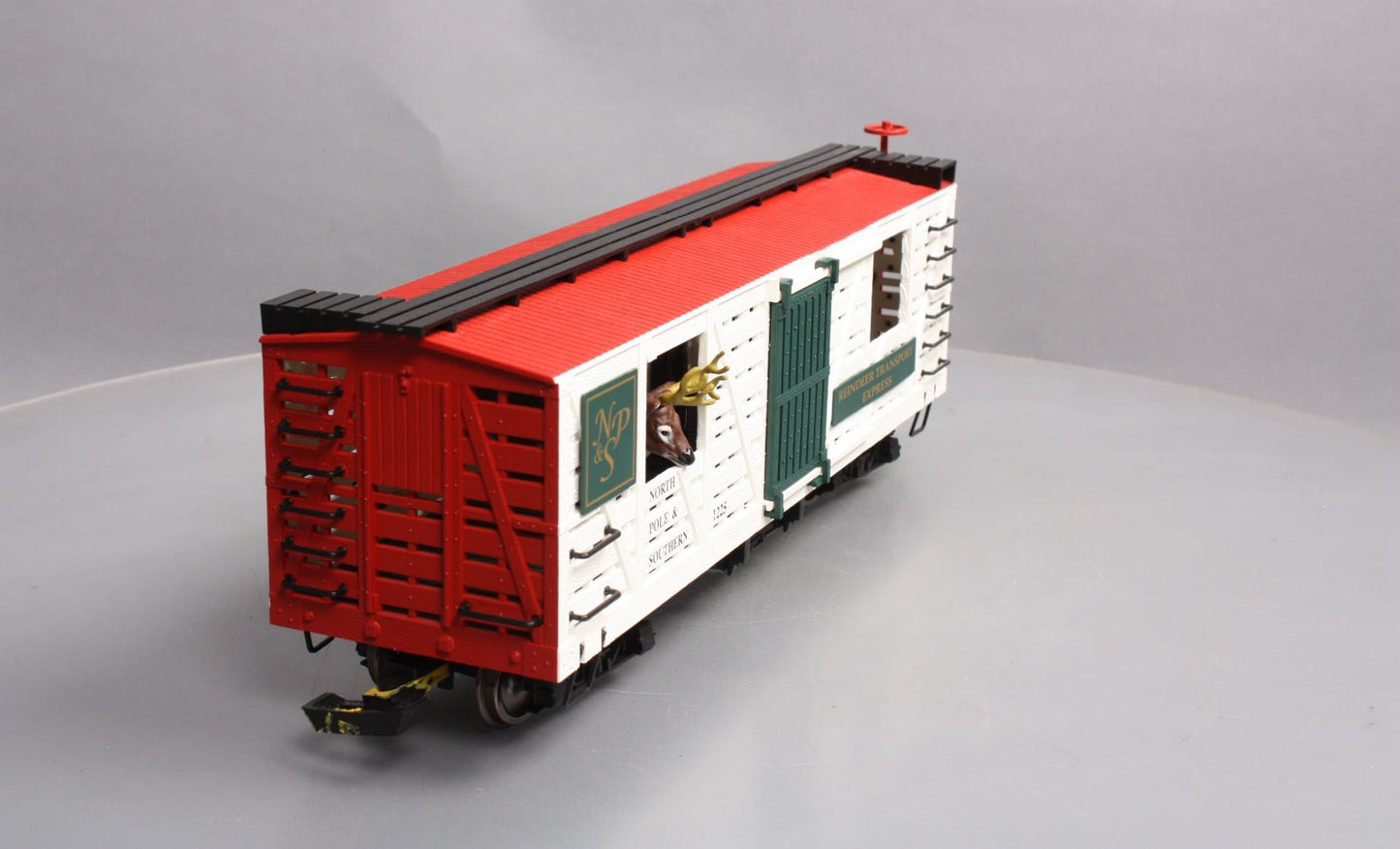 Bachmann 98704 G North Pole and Southern Animated Stock Car with Reindeer