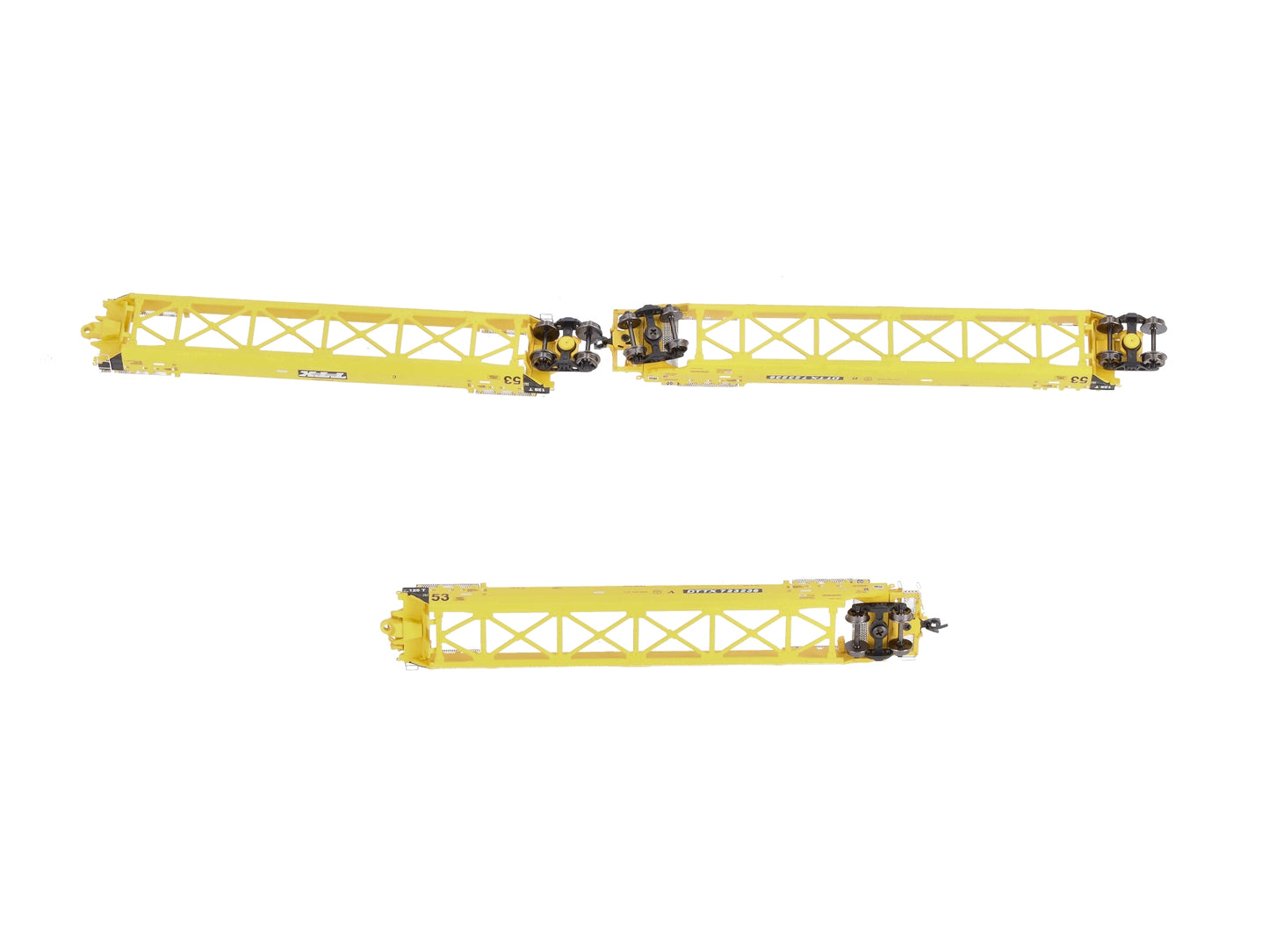 Deluxe Innovations 350102 N TTX Maxi-Stack IV 3-Unit Intermodal Well Car Set
