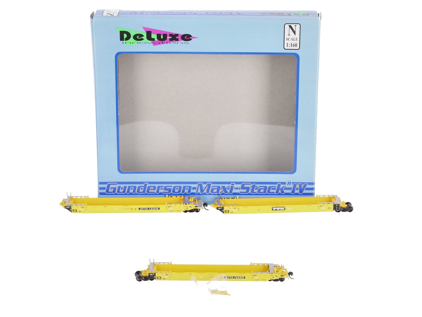 Deluxe Innovations 350101 N Gunderson Maxi-Stack IV 3-Unit Intermodal Well Car
