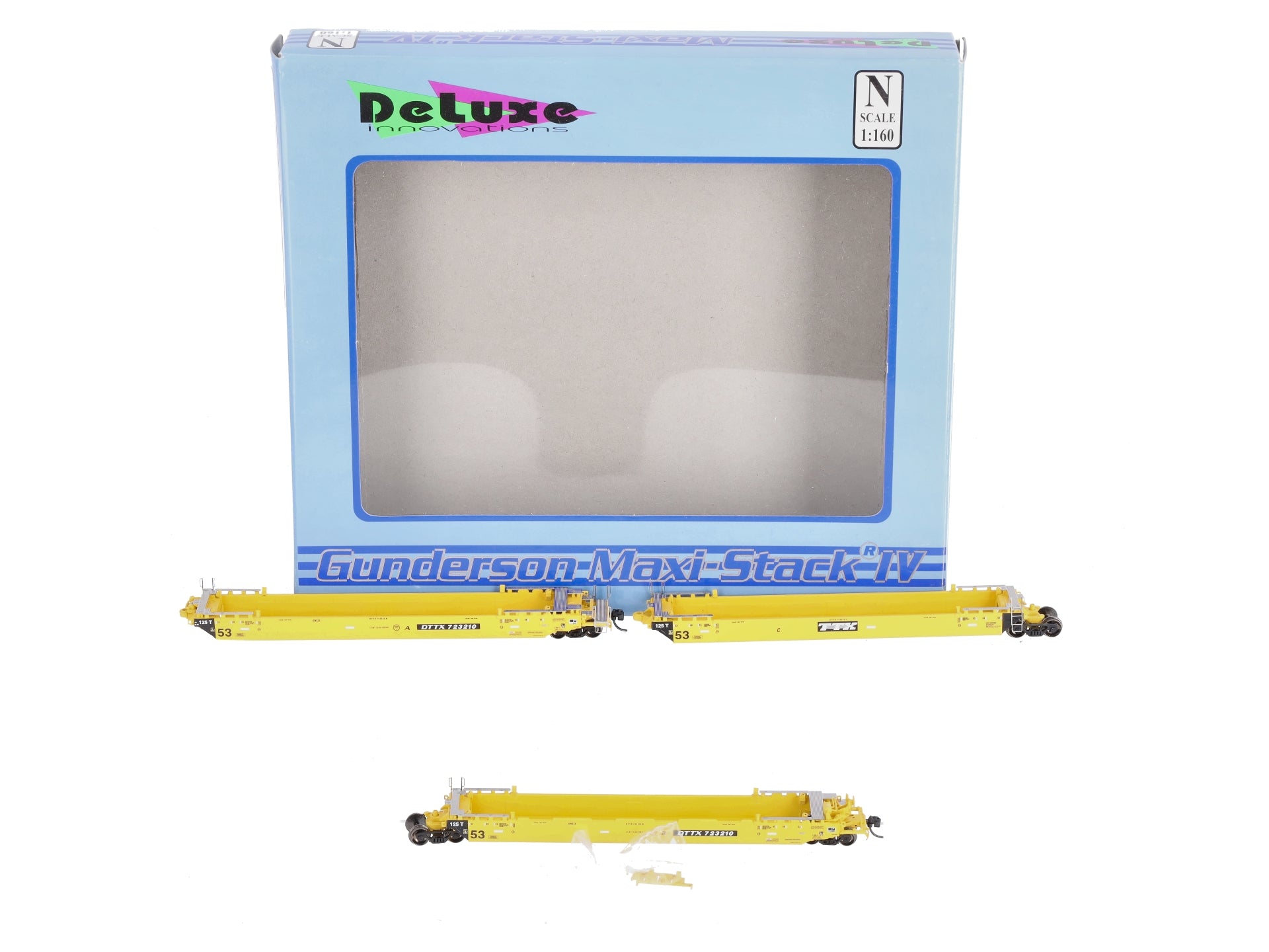 Deluxe Innovations 350101 N Gunderson Maxi-Stack IV 3-Unit Intermodal Well Car
