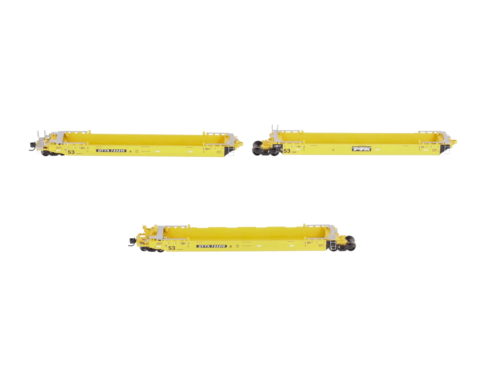 Deluxe Innovations 350101 N Gunderson Maxi-Stack IV 3-Unit Intermodal Well Car