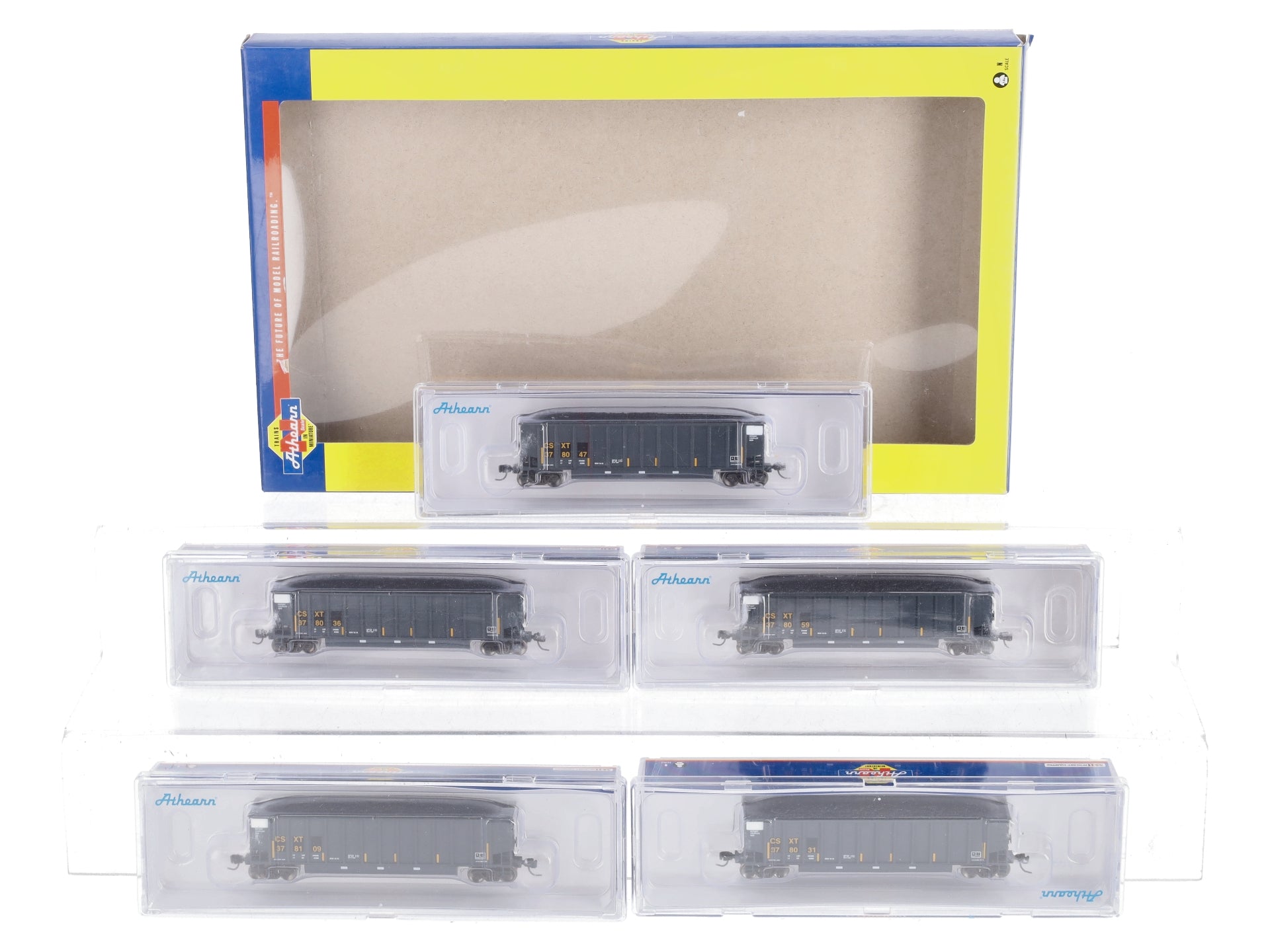 Athearn 25010 N CSX Bethgon Coalporter with Load #1 (Pack of 5)