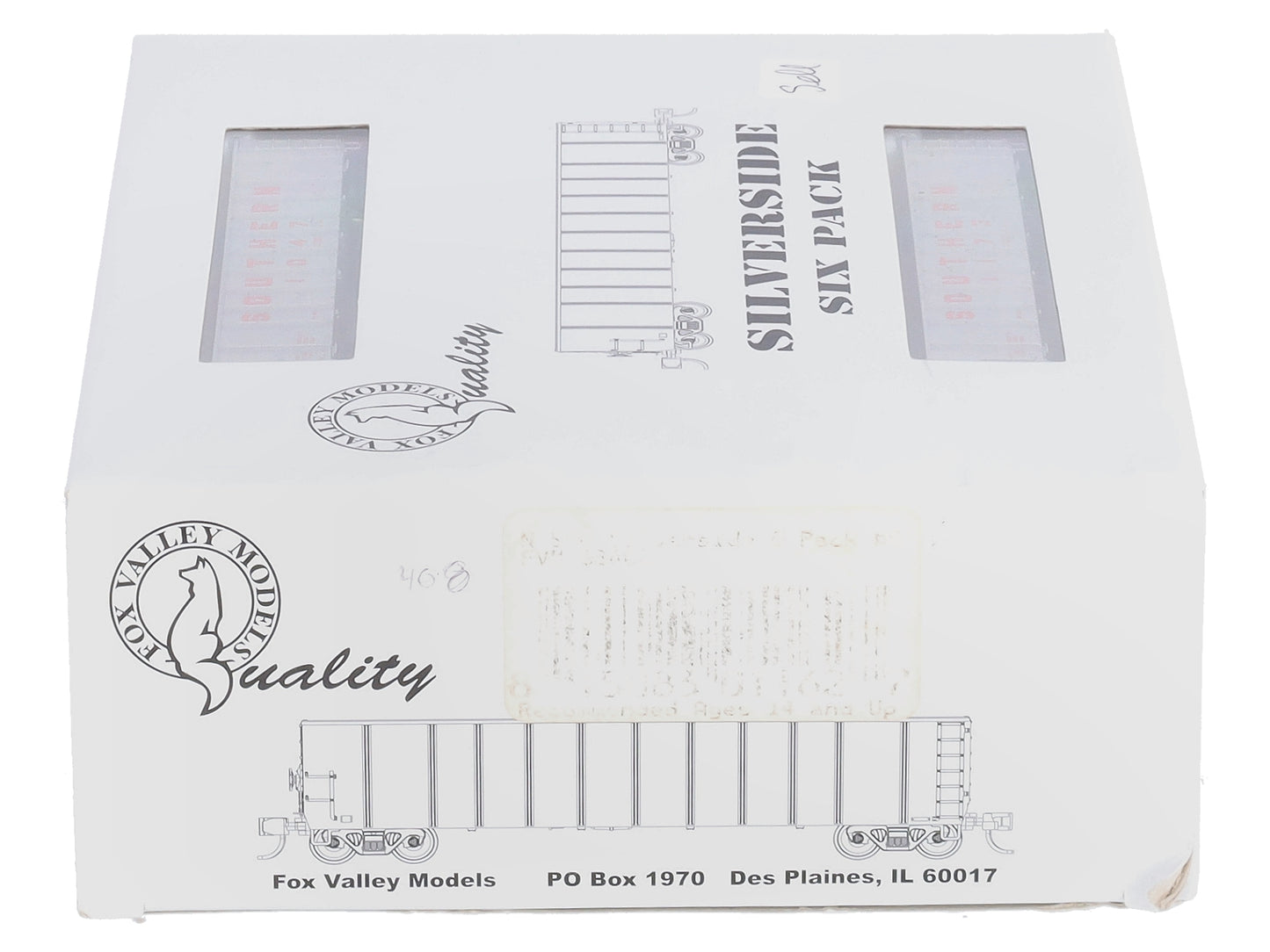 Fox Valley Models 83408 N scale SOU Silverside Coal Gondola #6 (Pack of 6)