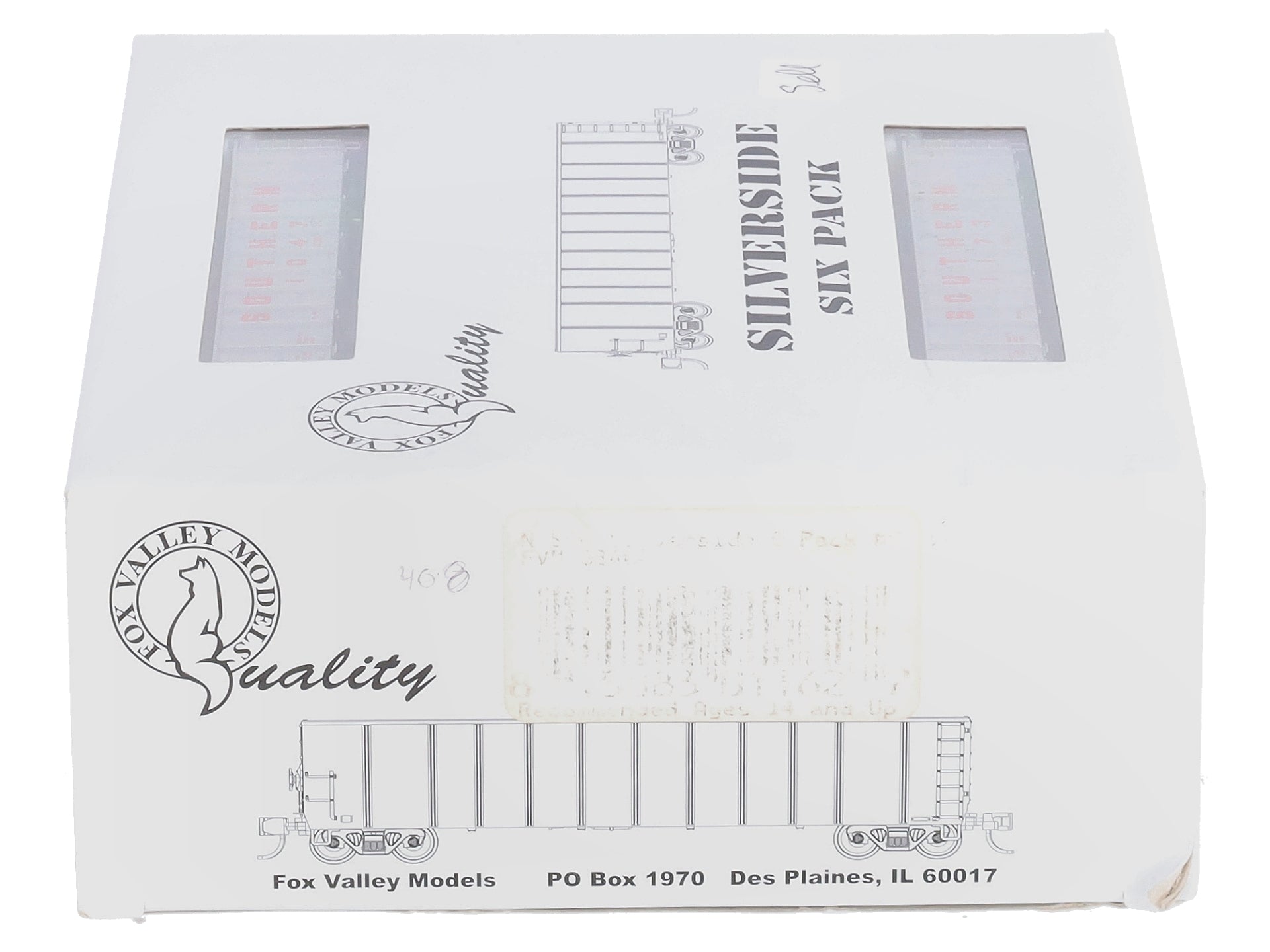 Fox Valley Models 83408 N scale SOU Silverside Coal Gondola #6 (Pack of 6)