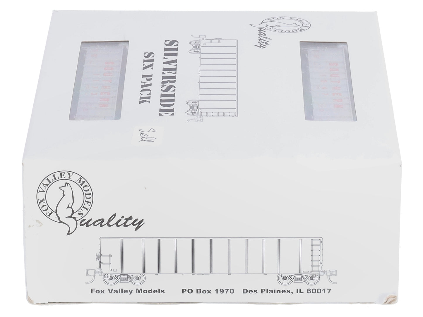 Fox Valley Models 83408 N scale SOU Silverside Coal Gondola #6 (Pack of 6)