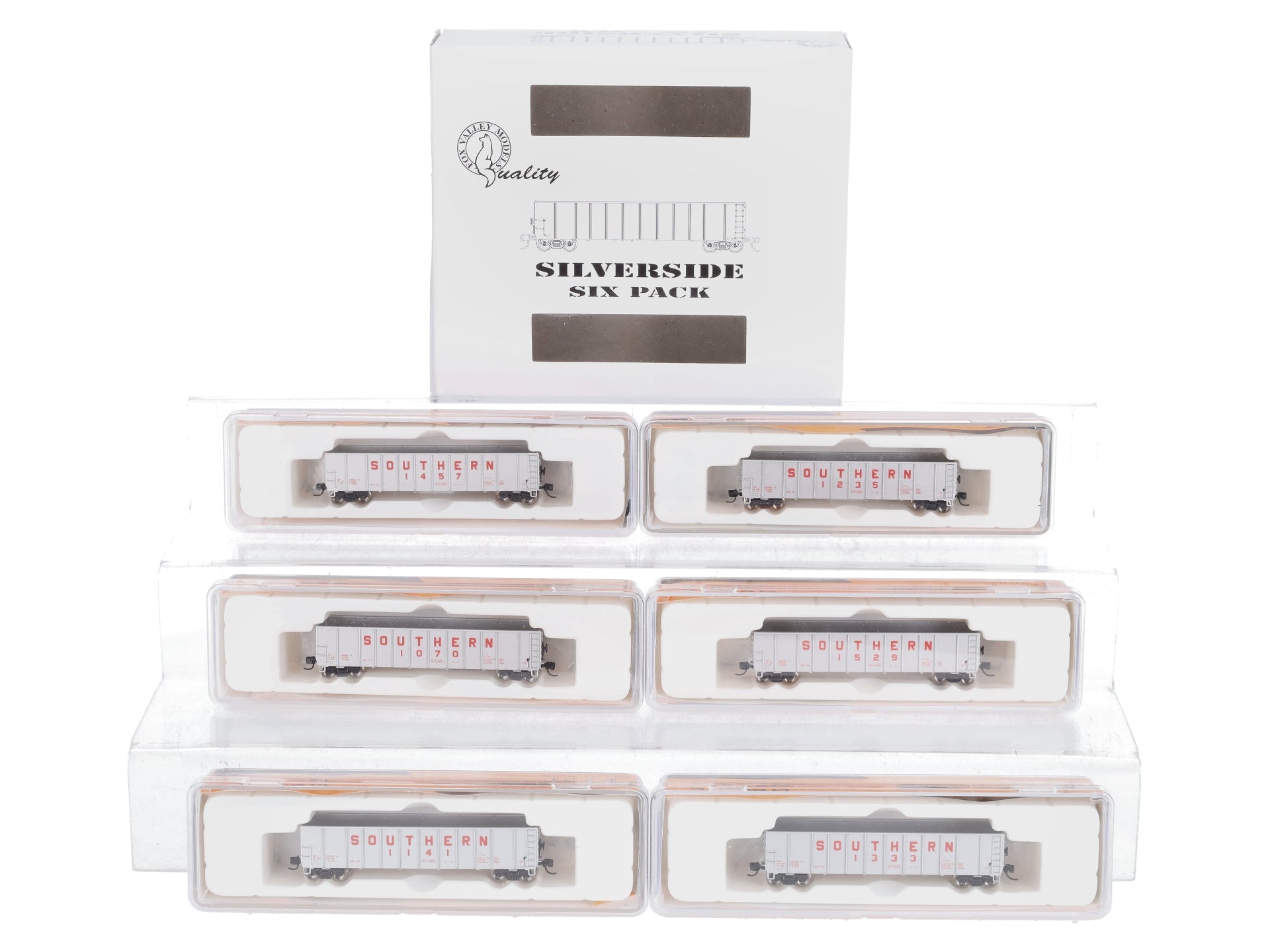 Fox Valley Models 83410 N Southern Railway Silverside Coal Gondola #8 (Set of 6)