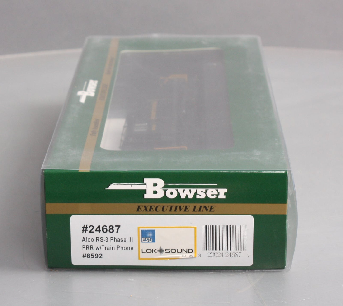 Bowser 24687 HO PRR Alco RS-3 Diesel Locomotive #8592 with DCC
