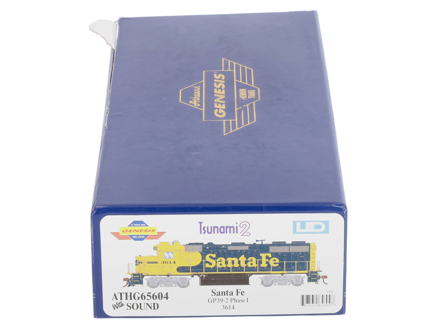 Athearn G65604 HO Santa Fe GP39-2 Phase I Diesel Locomotive w/DCC & Sound #3614