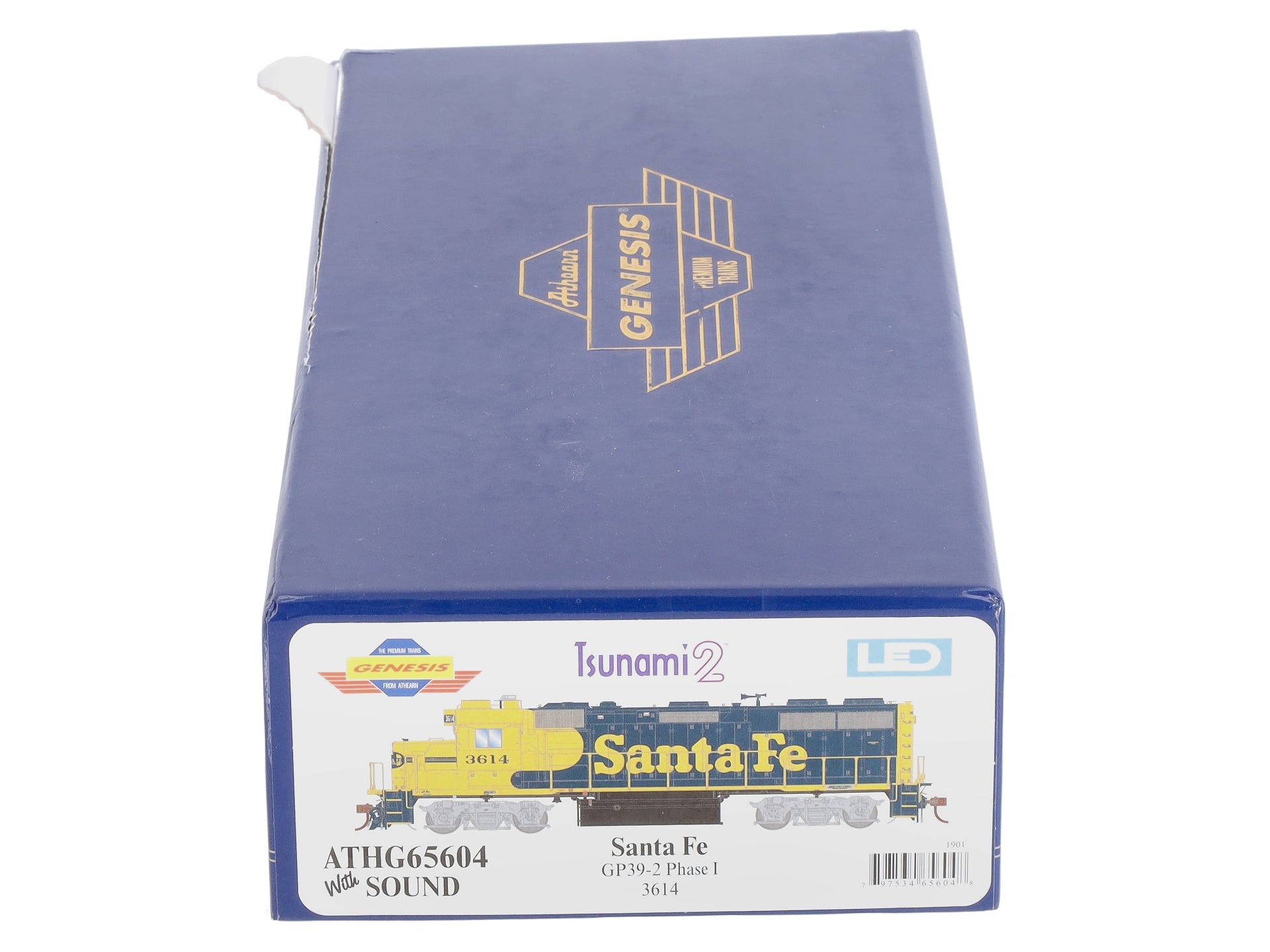 Athearn G65604 HO Santa Fe GP39-2 Phase I Diesel Locomotive w/DCC & Sound #3614