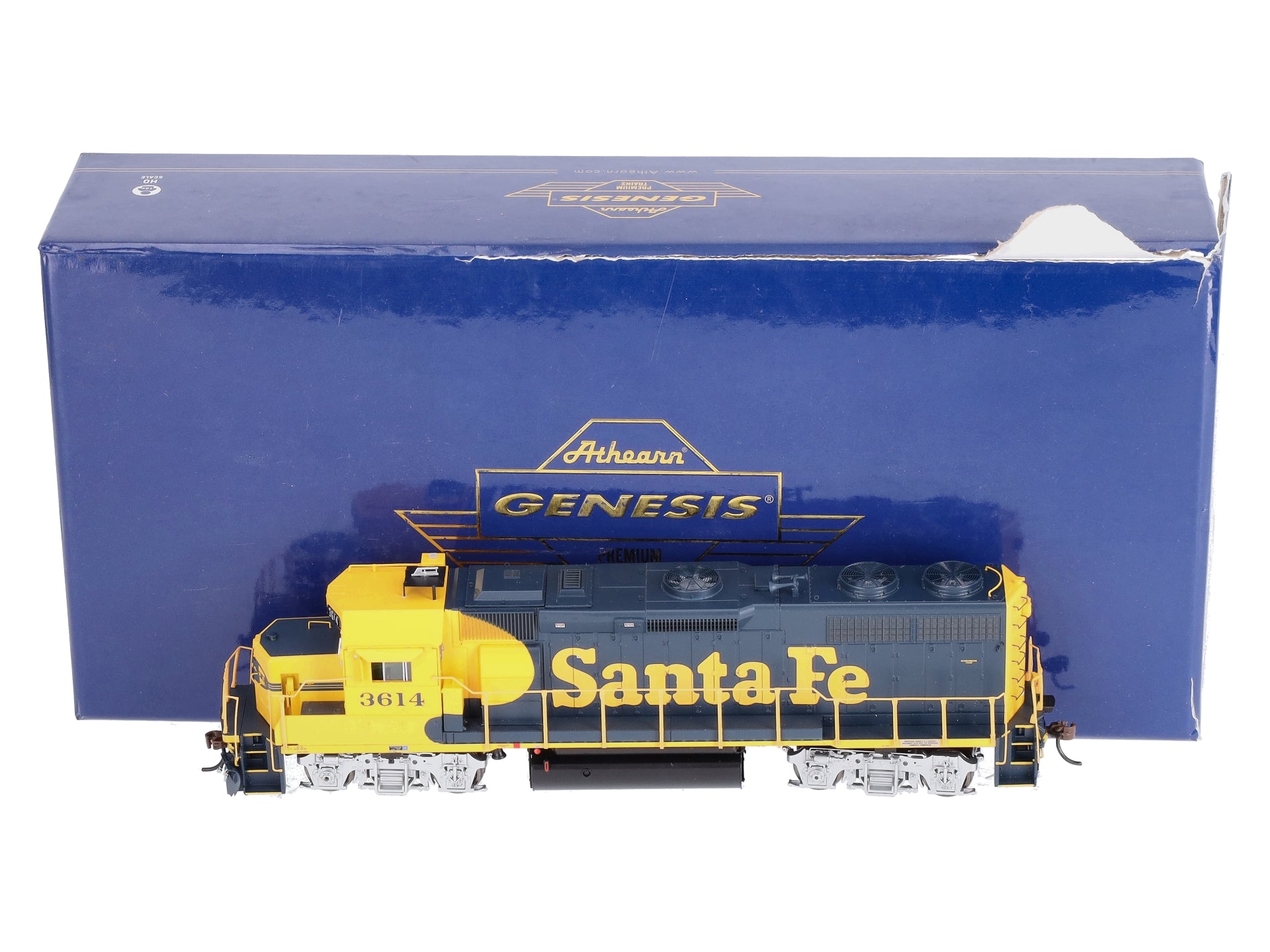 Athearn G65604 HO Santa Fe GP39-2 Phase I Diesel Locomotive w/DCC & Sound #3614