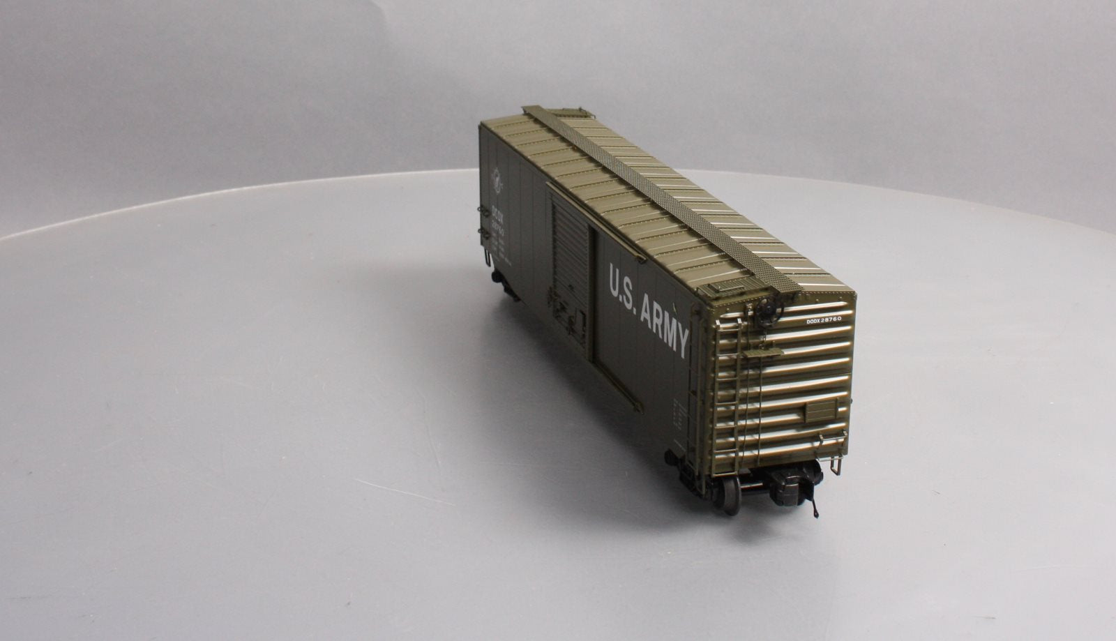 MTH 20-93898 O U.S. Army Premier 50' Ps-1 Box Car w/Pullman Standard Door #28760