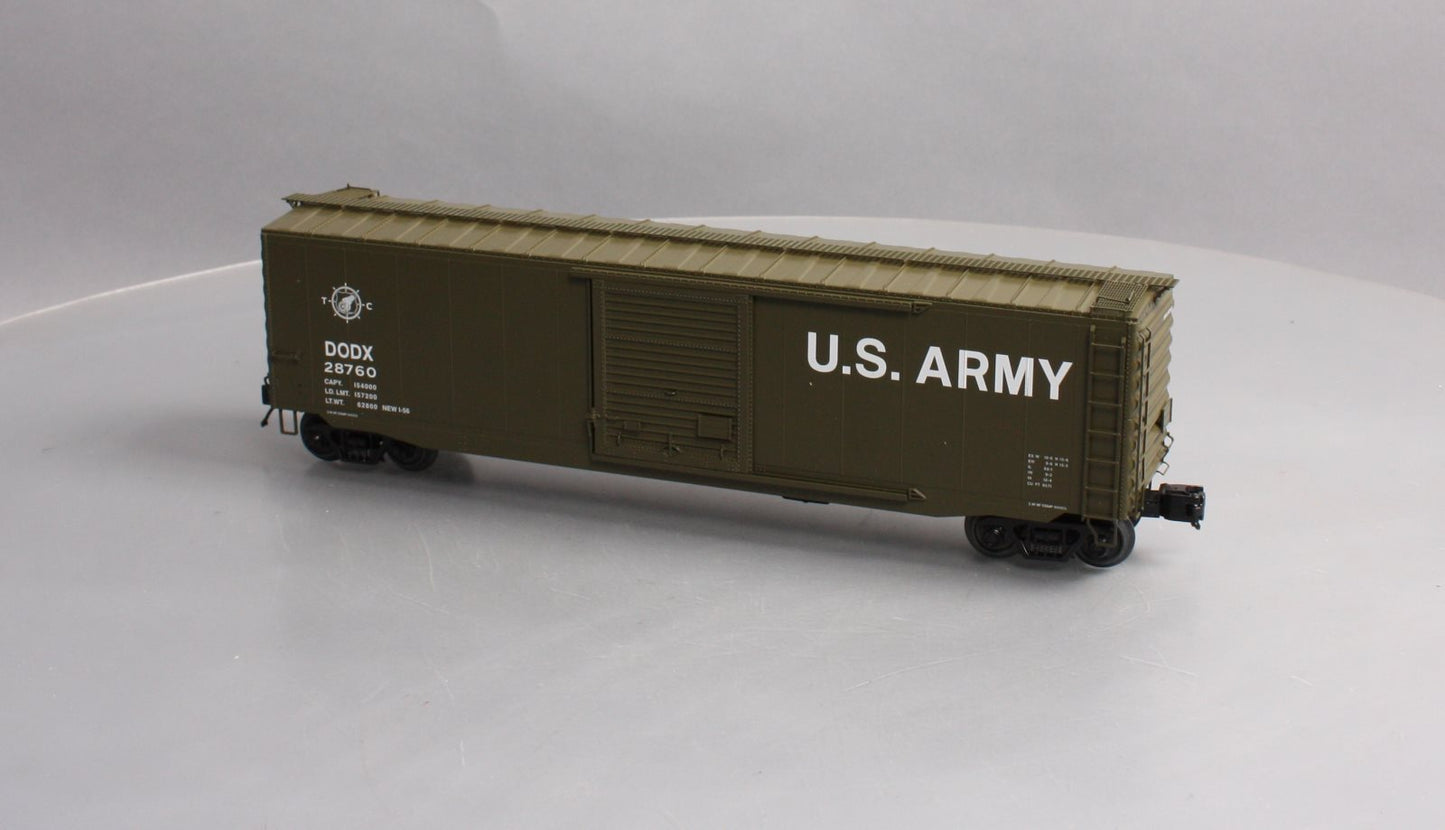 MTH 20-93898 O U.S. Army Premier 50' Ps-1 Box Car w/Pullman Standard Door #28760