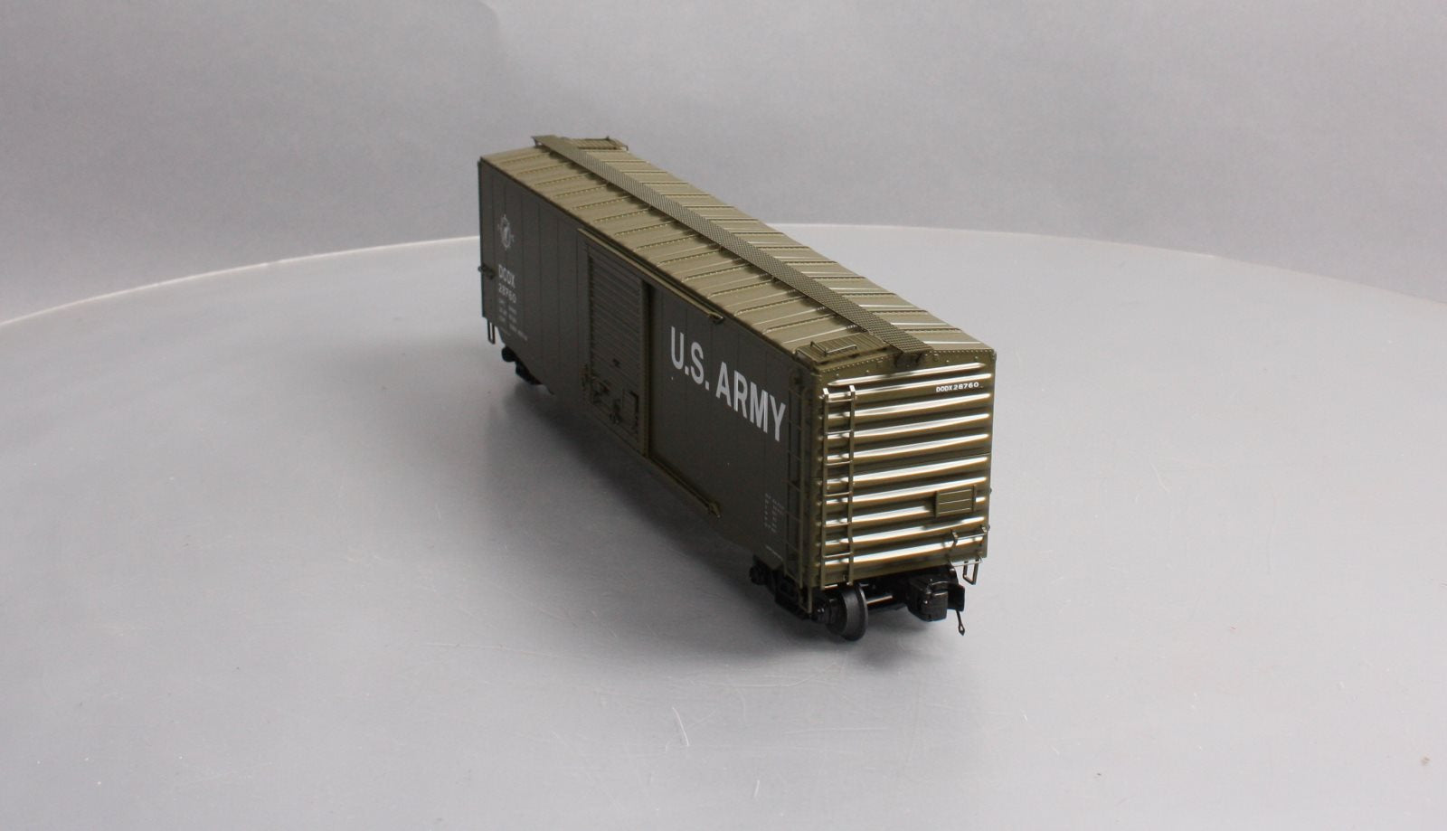 MTH 20-93898 O U.S. Army Premier 50' Ps-1 Box Car w/Pullman Standard Door #28760