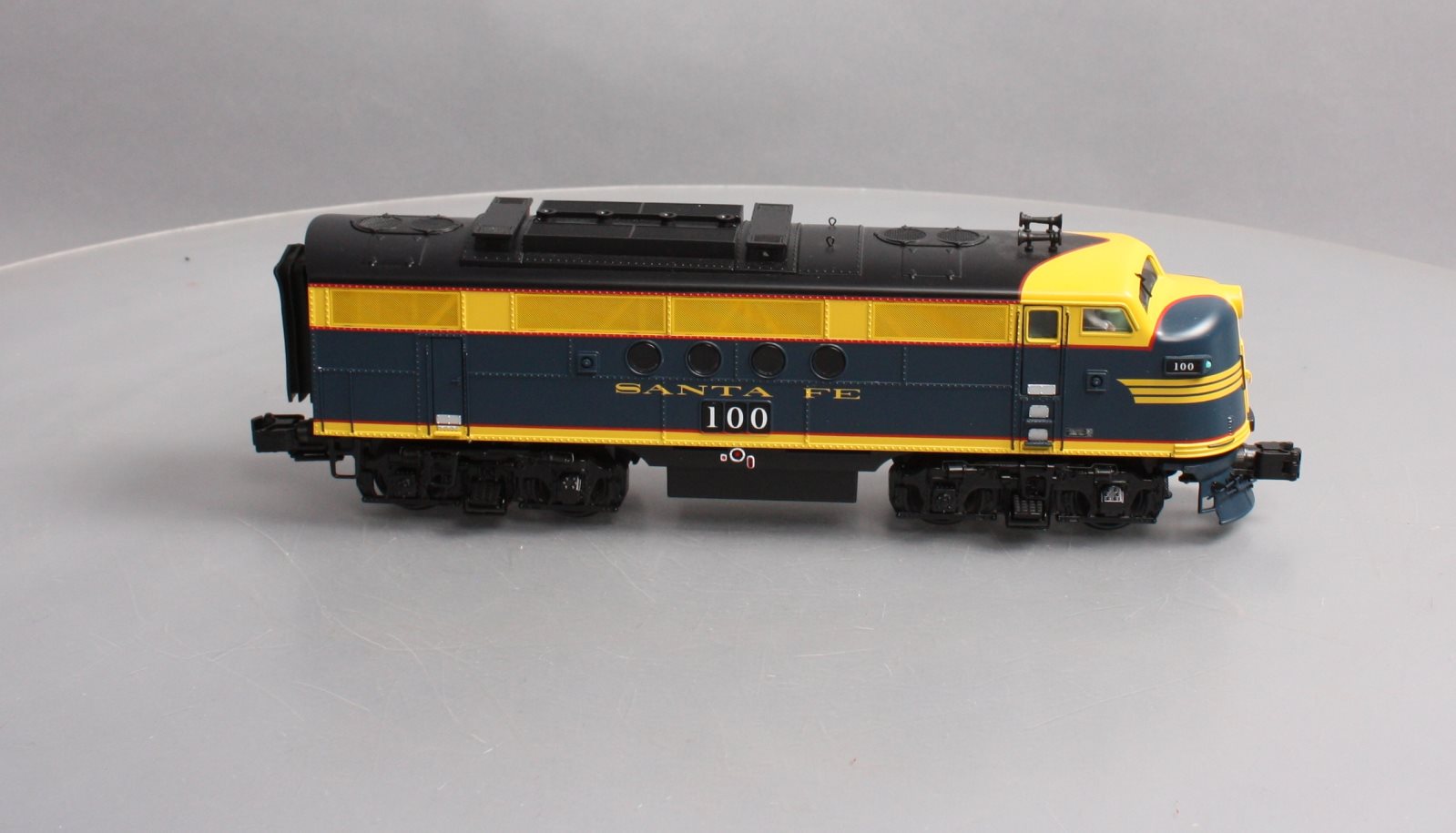 MTH 20-206251 Santa Fe FT A Unit Diesel Engine w/PS3 #100 (Hi-Rail Wheels)