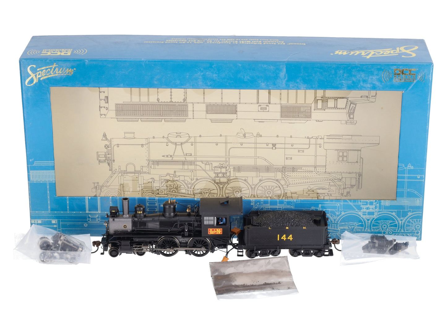 Bachmann 80127 HO Spectrum L&N Modern 4-4-0 w/DCC & Sound #144