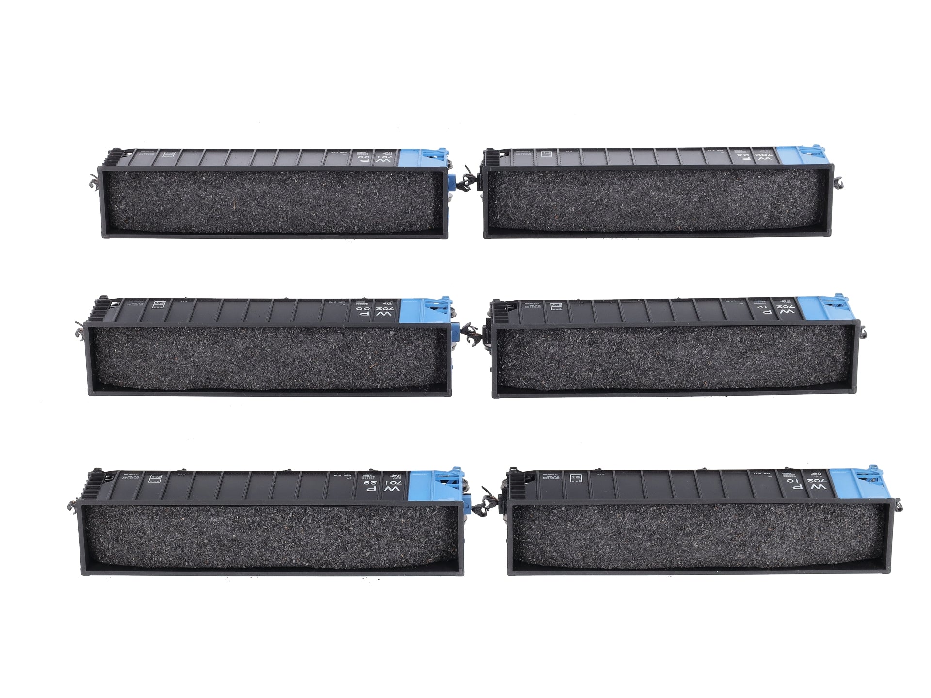 Walthers 910-65403 HO WP Bethlehem 4000cf 3-Bay 100 Ton Coal Hopper (Pack of 6)