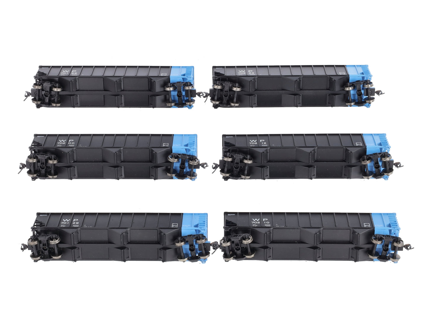 Walthers 910-65403 HO WP Bethlehem 4000cf 3-Bay 100 Ton Coal Hopper (Pack of 6)