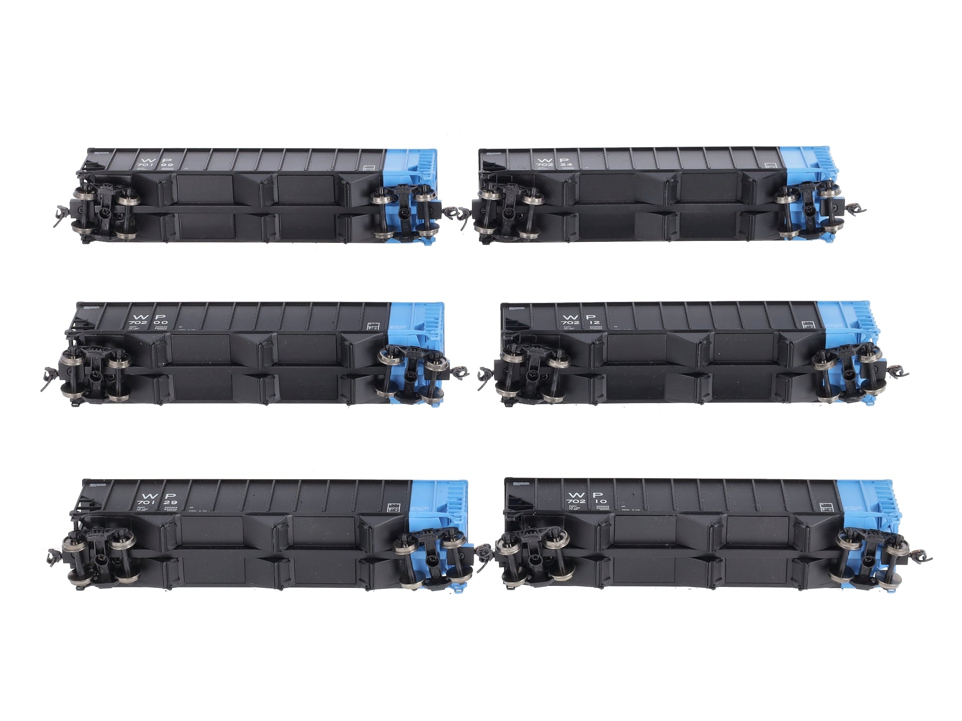 Walthers 910-65403 HO WP Bethlehem 4000cf 3-Bay 100 Ton Coal Hopper (Pack of 6)
