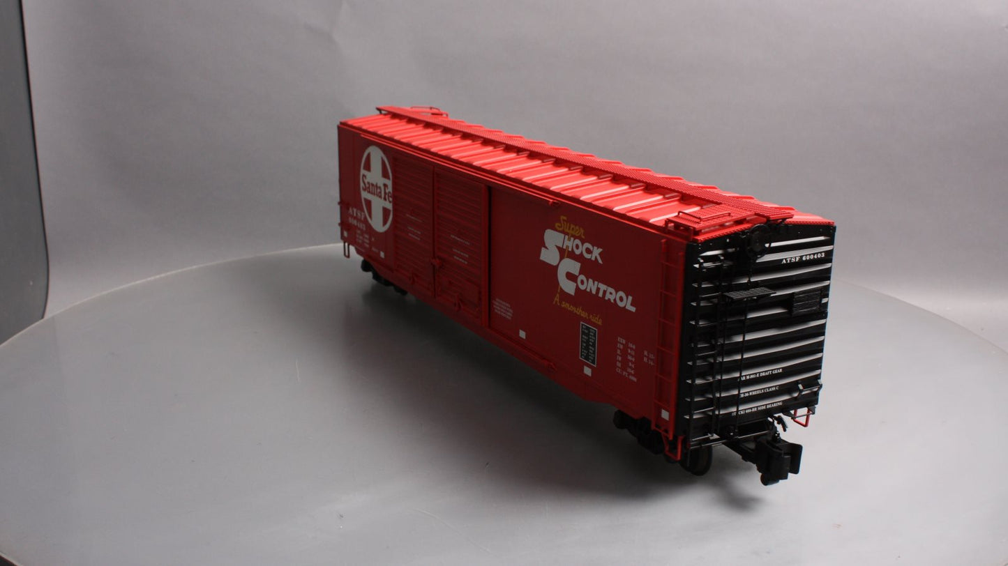 USA Trains R19300B G Santa Fe 50 Ft. Box Car with AAR Double Door (Red)