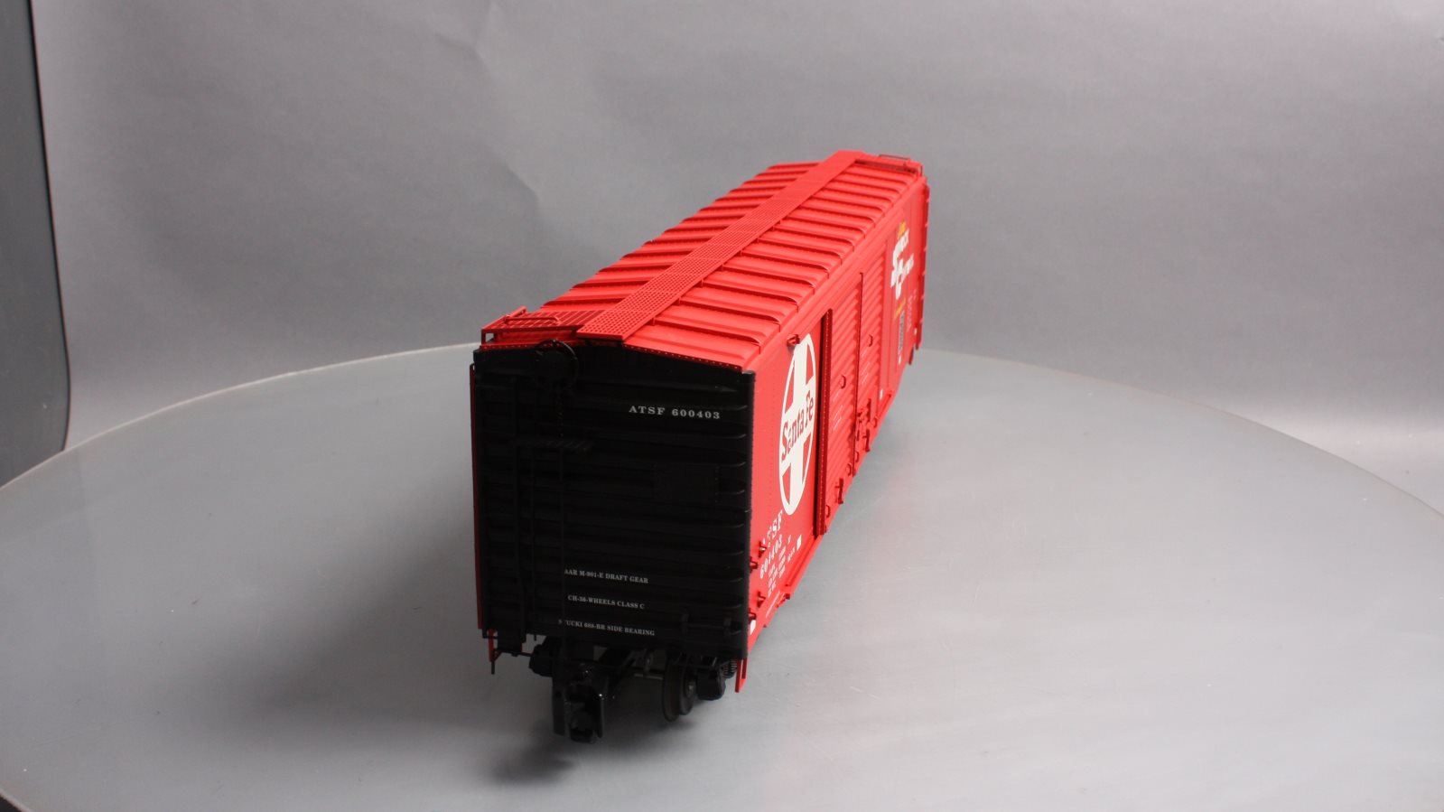 USA Trains R19300B G Santa Fe 50 Ft. Box Car with AAR Double Door (Red)