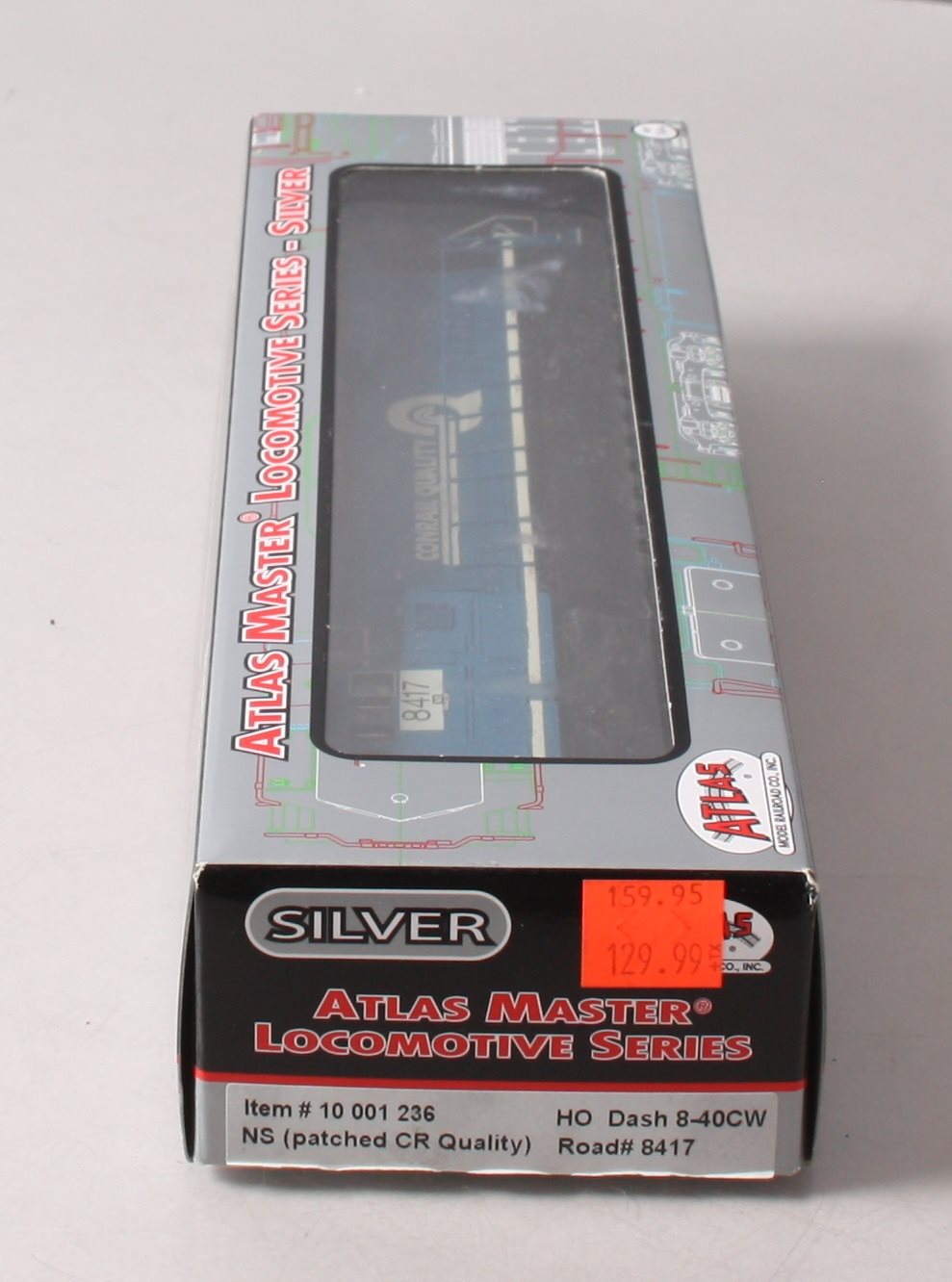 Atlas 10001236 HO Scale Conrail Quality 8-40 CW Diesel Locomotive # 8417