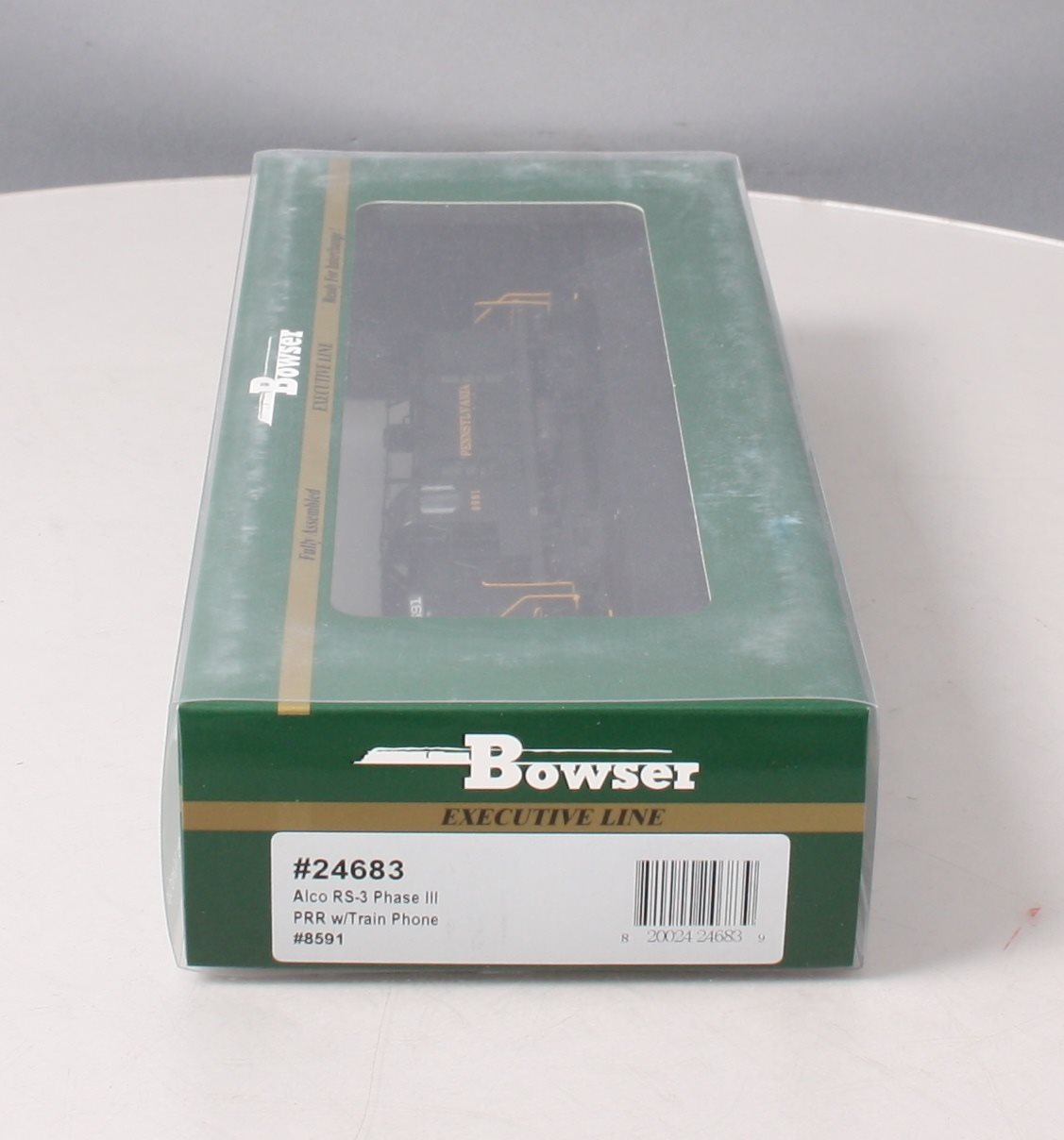 Bowser 24683 HO Pennsylvania Alco RS-3 Ph. 3 Diesel Loco w/Train Phone #8591