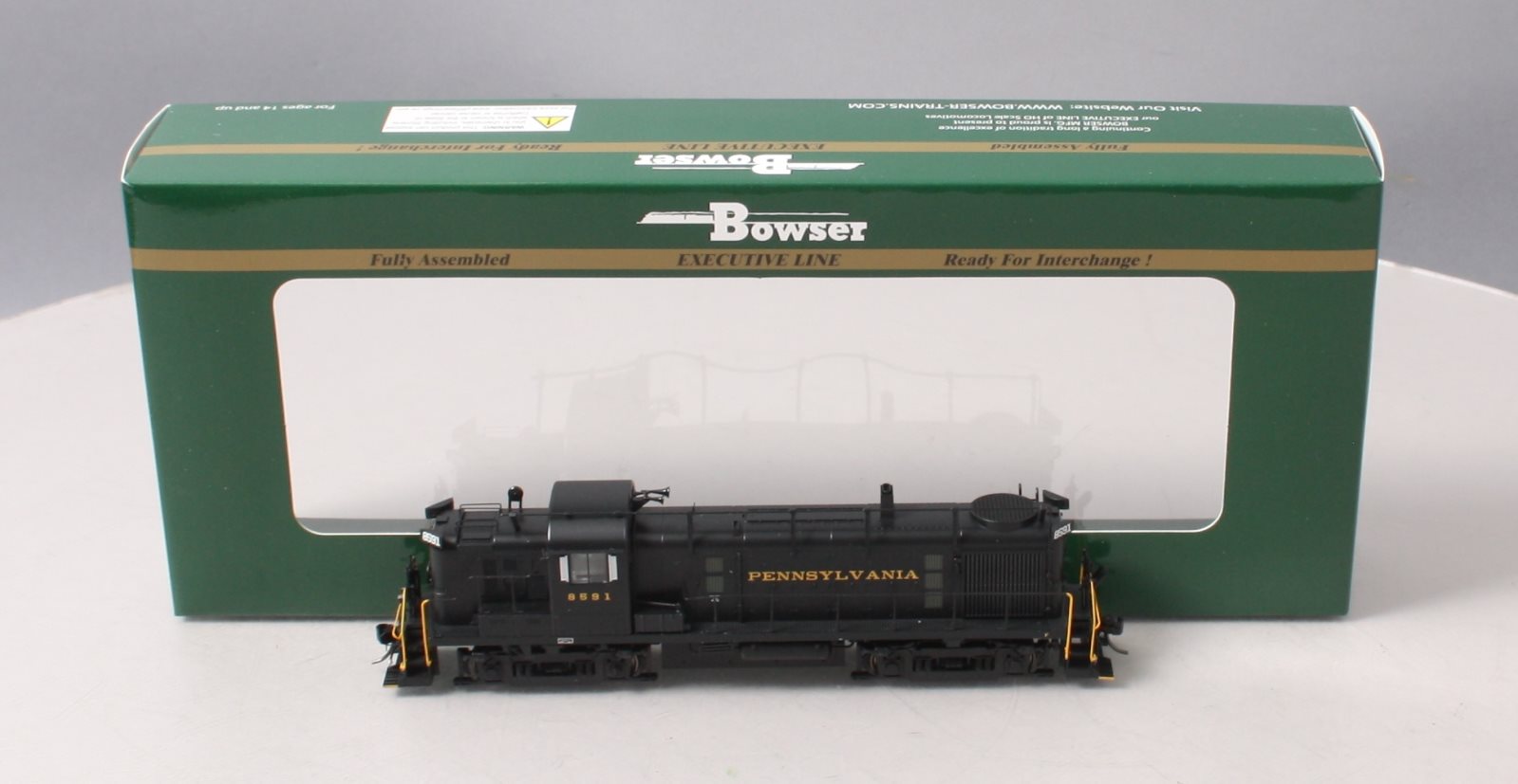 Bowser 24683 HO Pennsylvania Alco RS-3 Ph. 3 Diesel Loco w/Train Phone #8591