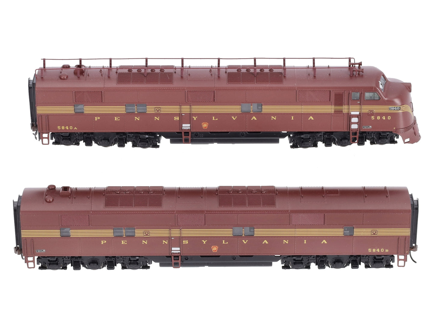 Broadway Limited 731 HO PRR E-7 AB Diesel Locomotive Set  #5840A, #5840B w DCC