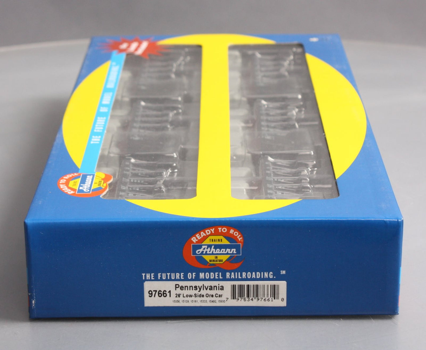 Athearn 97661 HO Scale Pennsylvania 26' Low-Side Ore Car 6-Pack