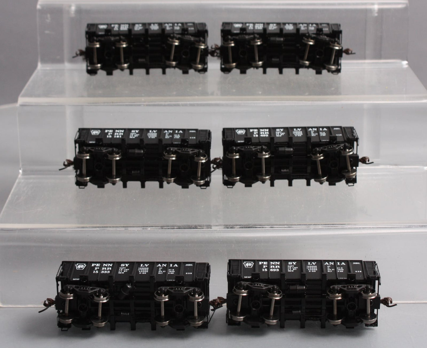 Athearn 97661 HO Scale Pennsylvania 26' Low-Side Ore Car 6-Pack