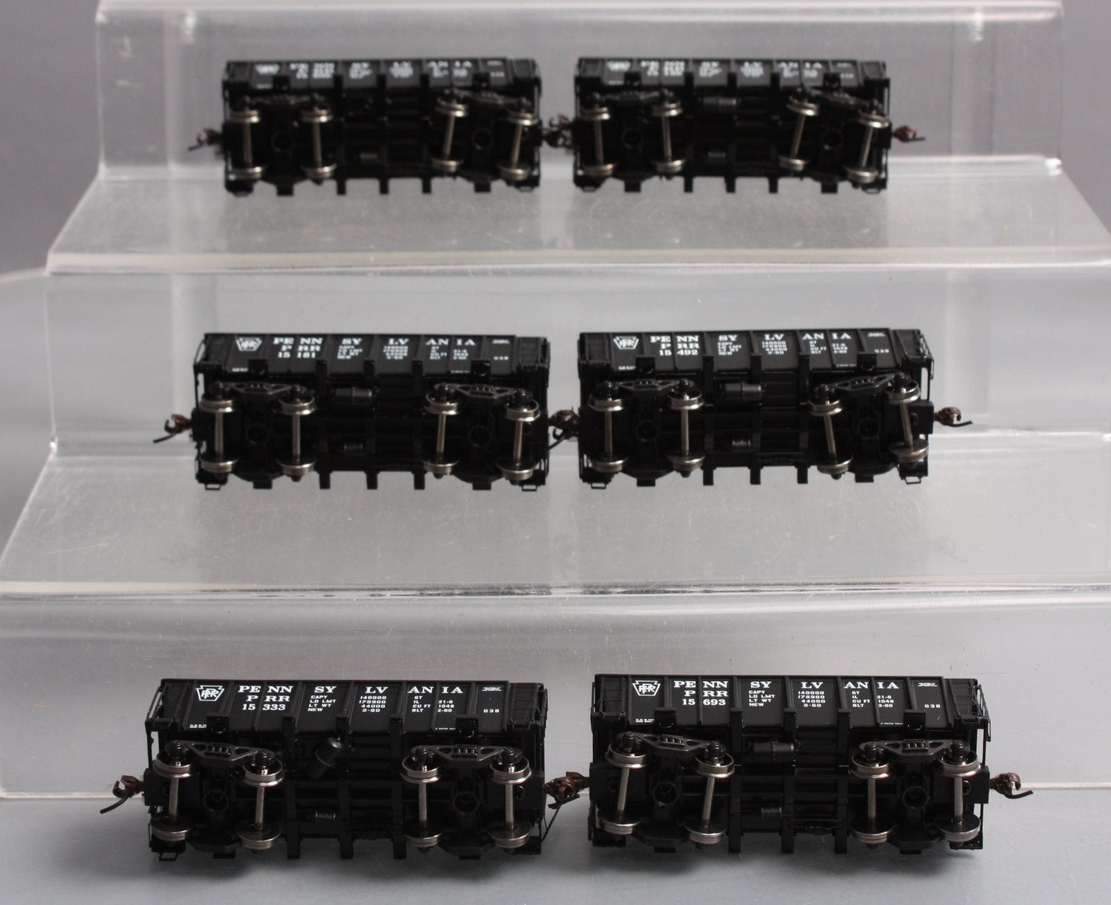 Athearn 97661 HO Scale Pennsylvania 26' Low-Side Ore Car 6-Pack