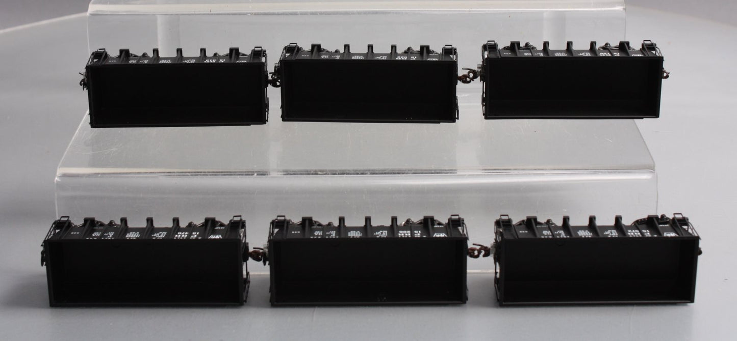 Athearn 97660 HO Scale Pennsylvania 26' Low-Side Ore Cars (Set of 6)