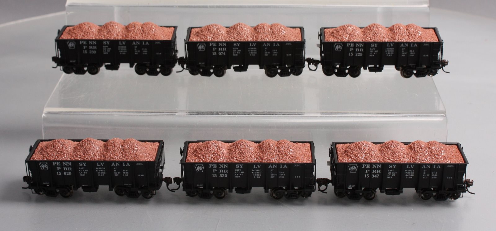 Athearn 97662 HO Scale Pennsylvania 26' Low-Side Ore Cars (Set of