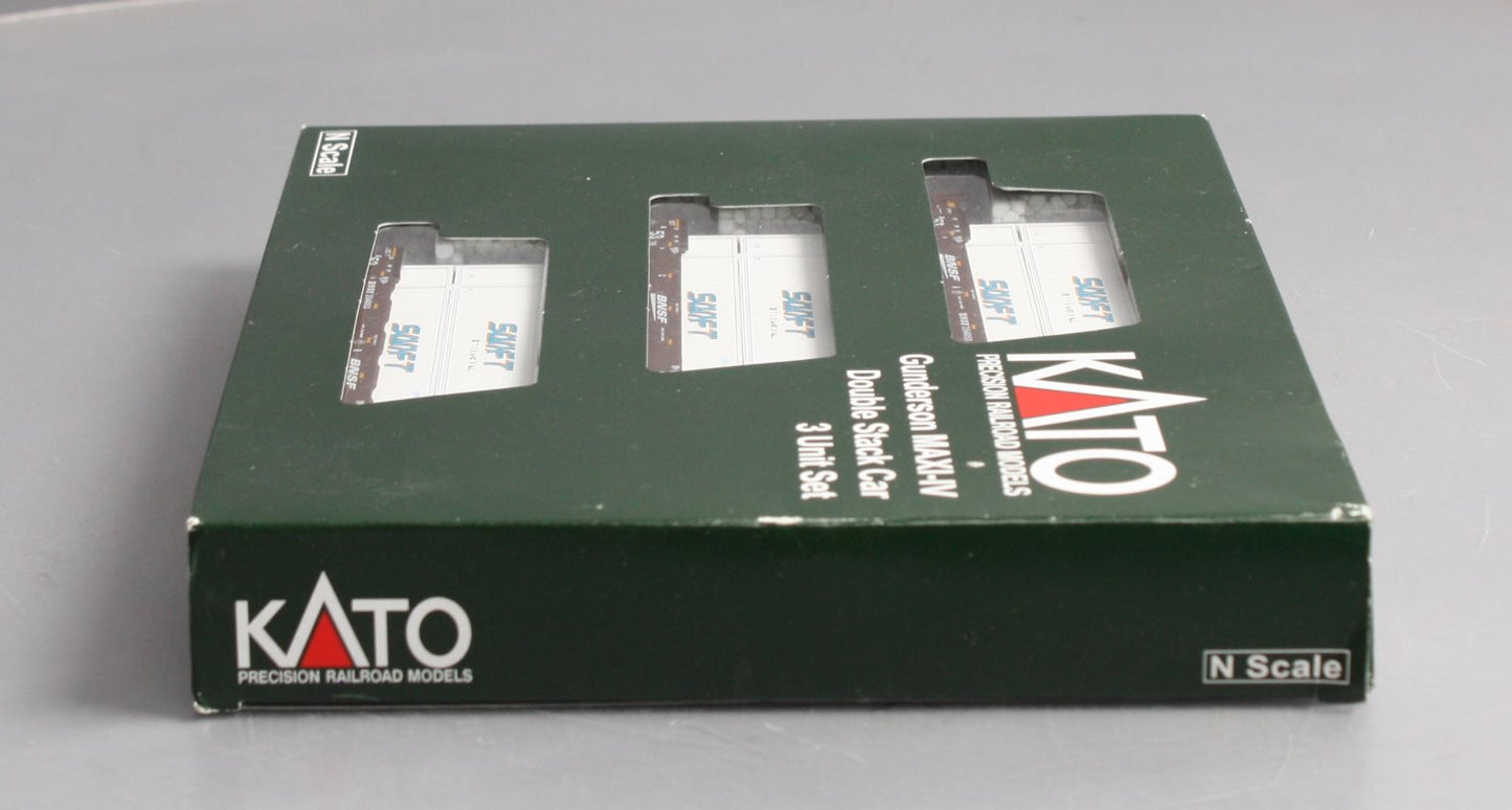 Kato 106-6168 N BNSF MAXI-IV 53' Stack Car w/Swift Container #254053 (Set of 3)