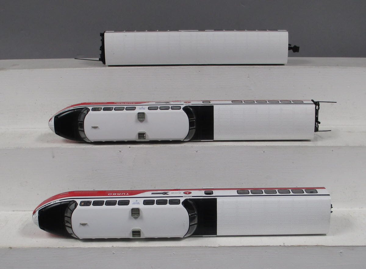 MTH 20-20035-1 O Gauge Amtrak Turbotrain Passenger Car Set with PS 3.0
