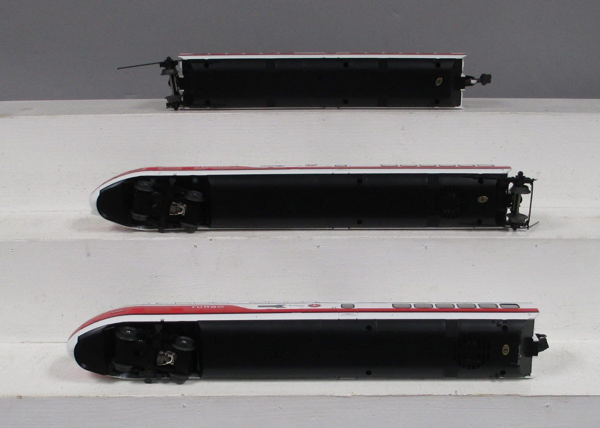 MTH 20-20035-1 O Gauge Amtrak Turbotrain Passenger Car Set with PS 3.0