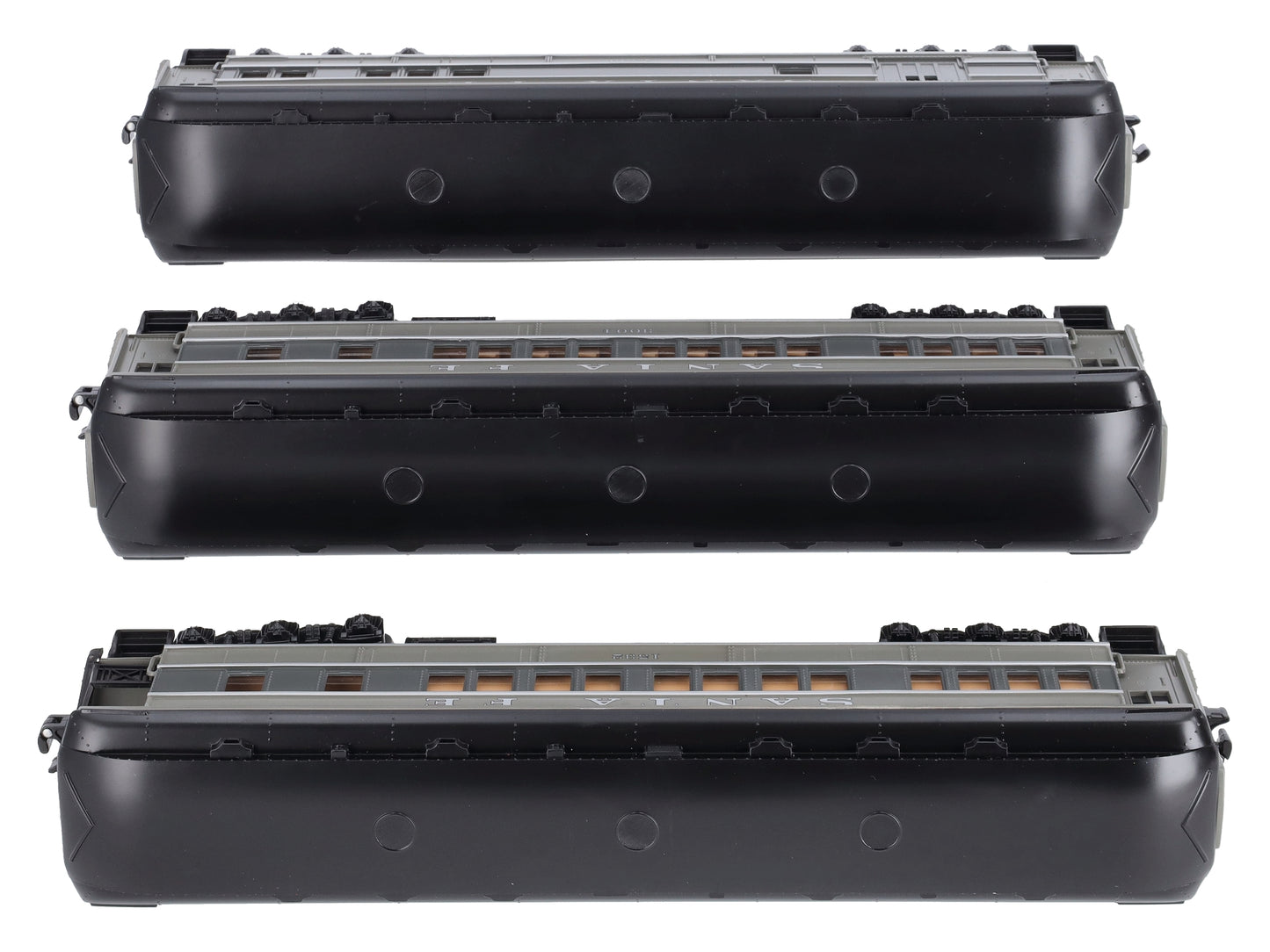 Lionel 6-81739 O Santa Fe Madison Combo, Coach, Observation Cars - 3-Pack