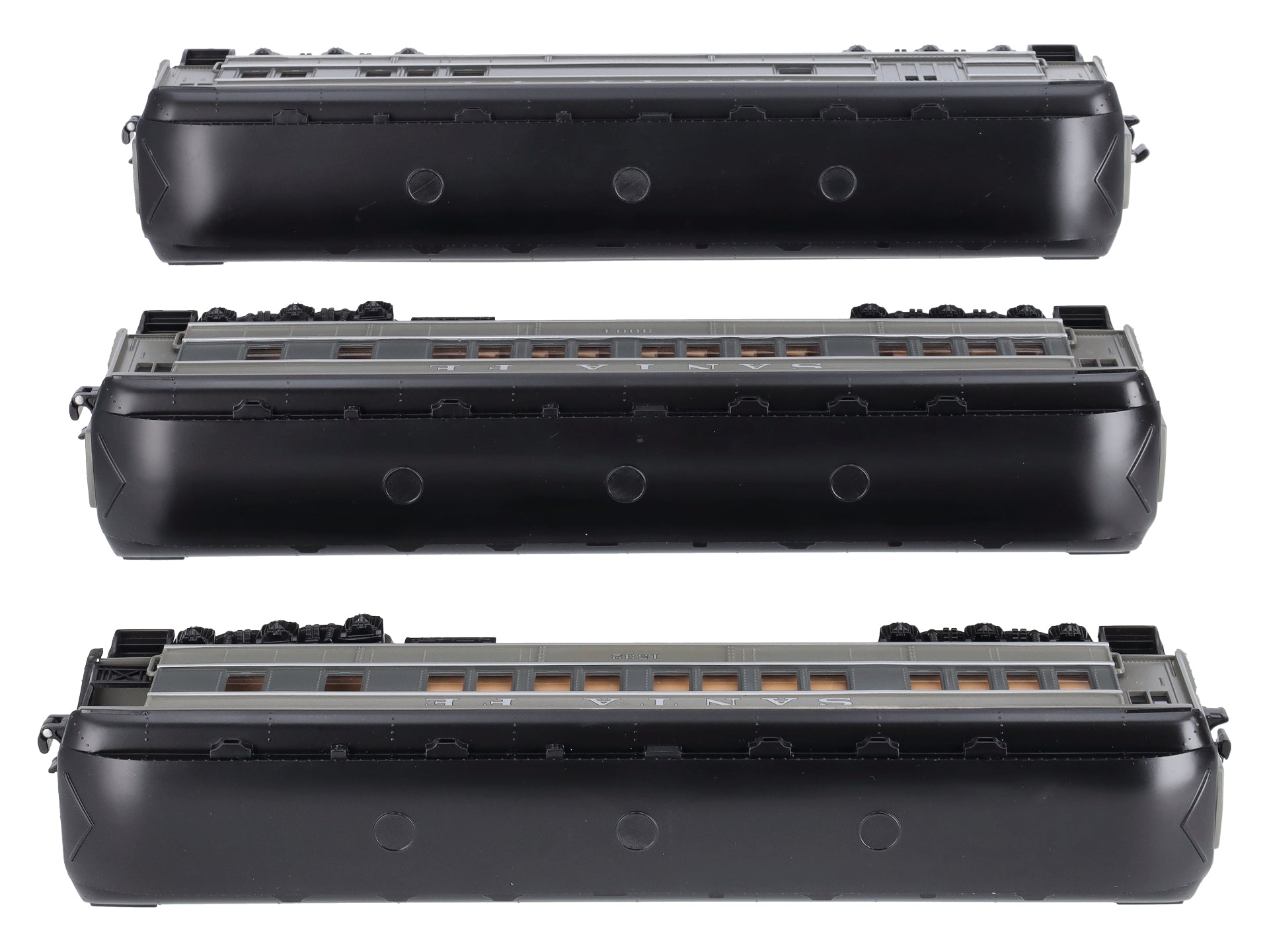 Lionel 6-81739 O Santa Fe Madison Combo, Coach, Observation Cars - 3-Pack