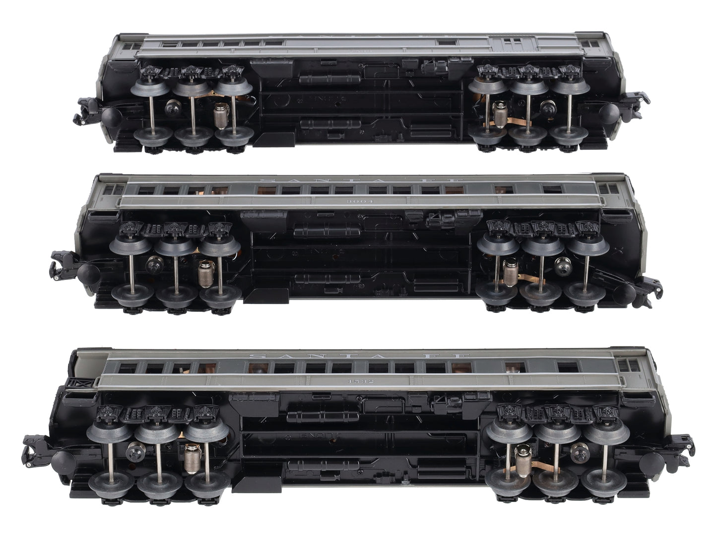 Lionel 6-81739 O Santa Fe Madison Combo, Coach, Observation Cars - 3-Pack