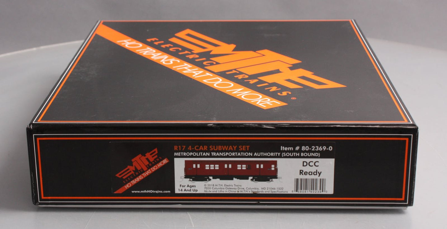 MTH 80-2369-1 HO Metropolitan Transportation Authority R-17 4 Car Subway Set