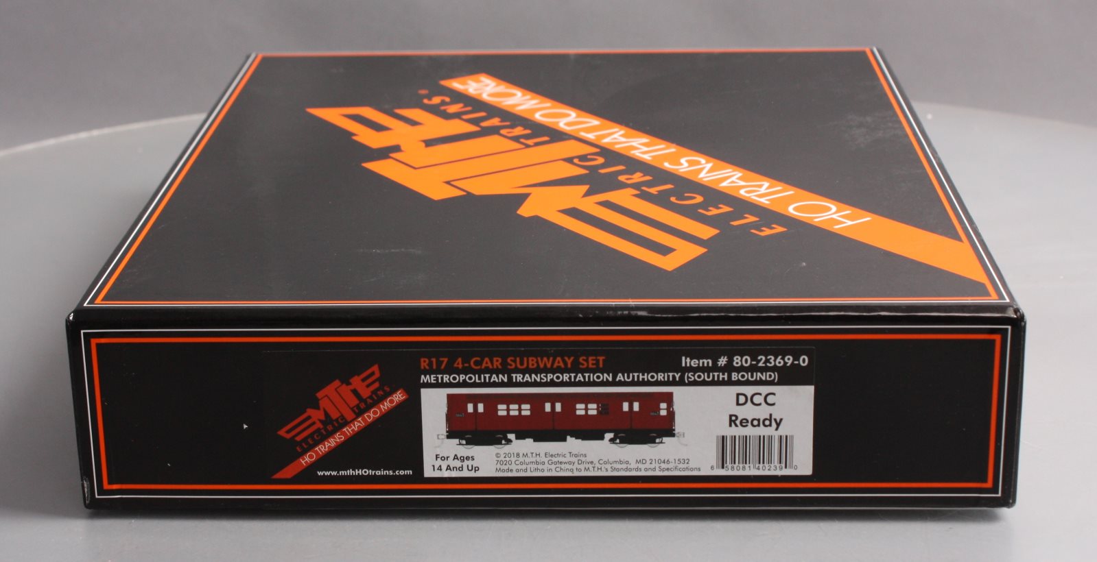 MTH 80-2369-1 HO Metropolitan Transportation Authority R-17 4 Car Subway Set
