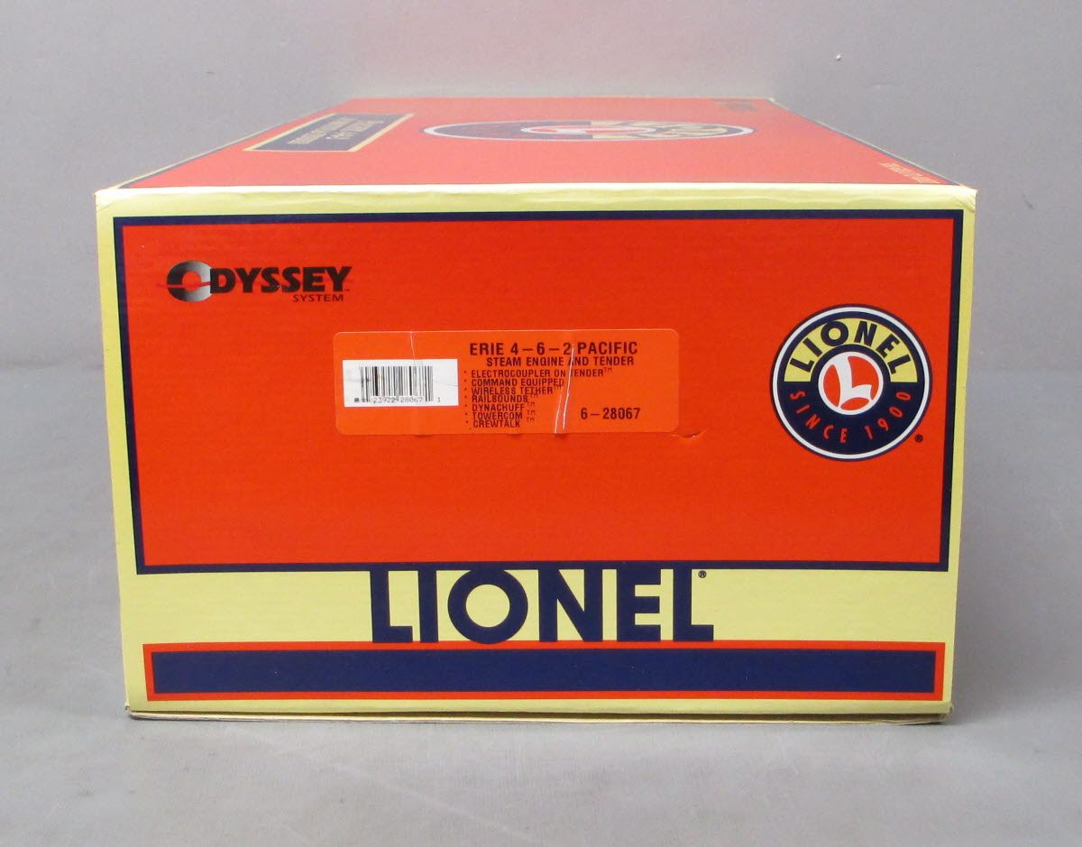 Lionel 6-28067 O Gauge Erie 4-6-2 Steam Engine & Tender #2934 with TMCC