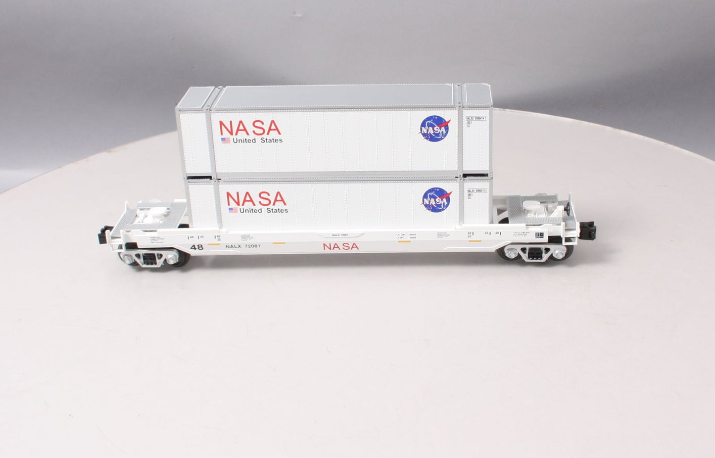 MTH 30-76433 O NASA Husky Stack Car